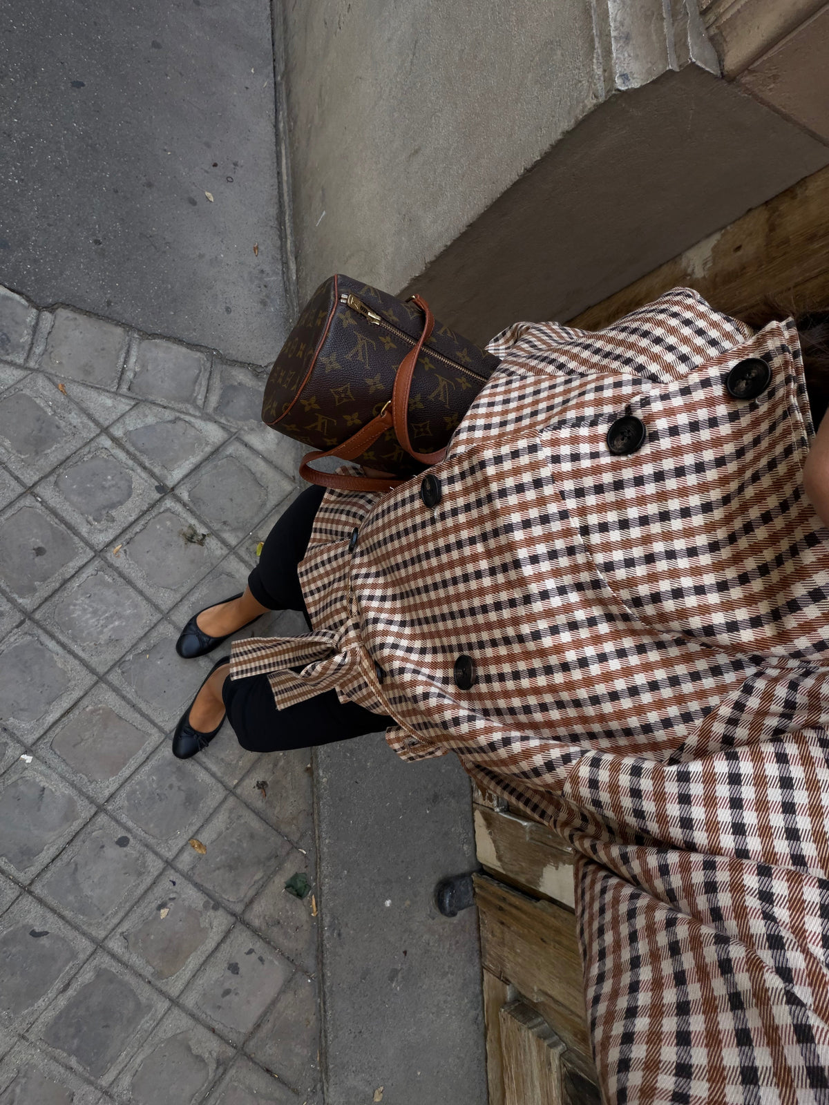 Estelle Plaid Trench