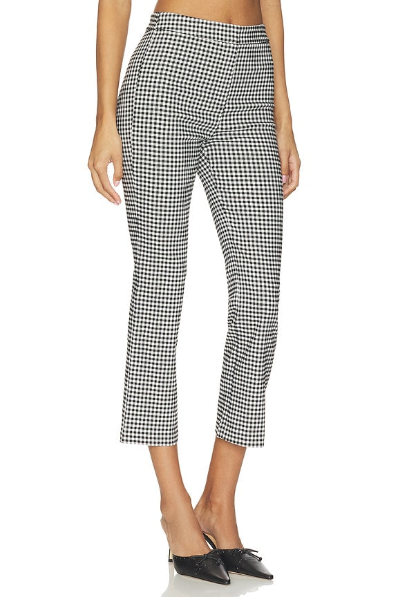 Alma Capri Pants - Vichy Nero