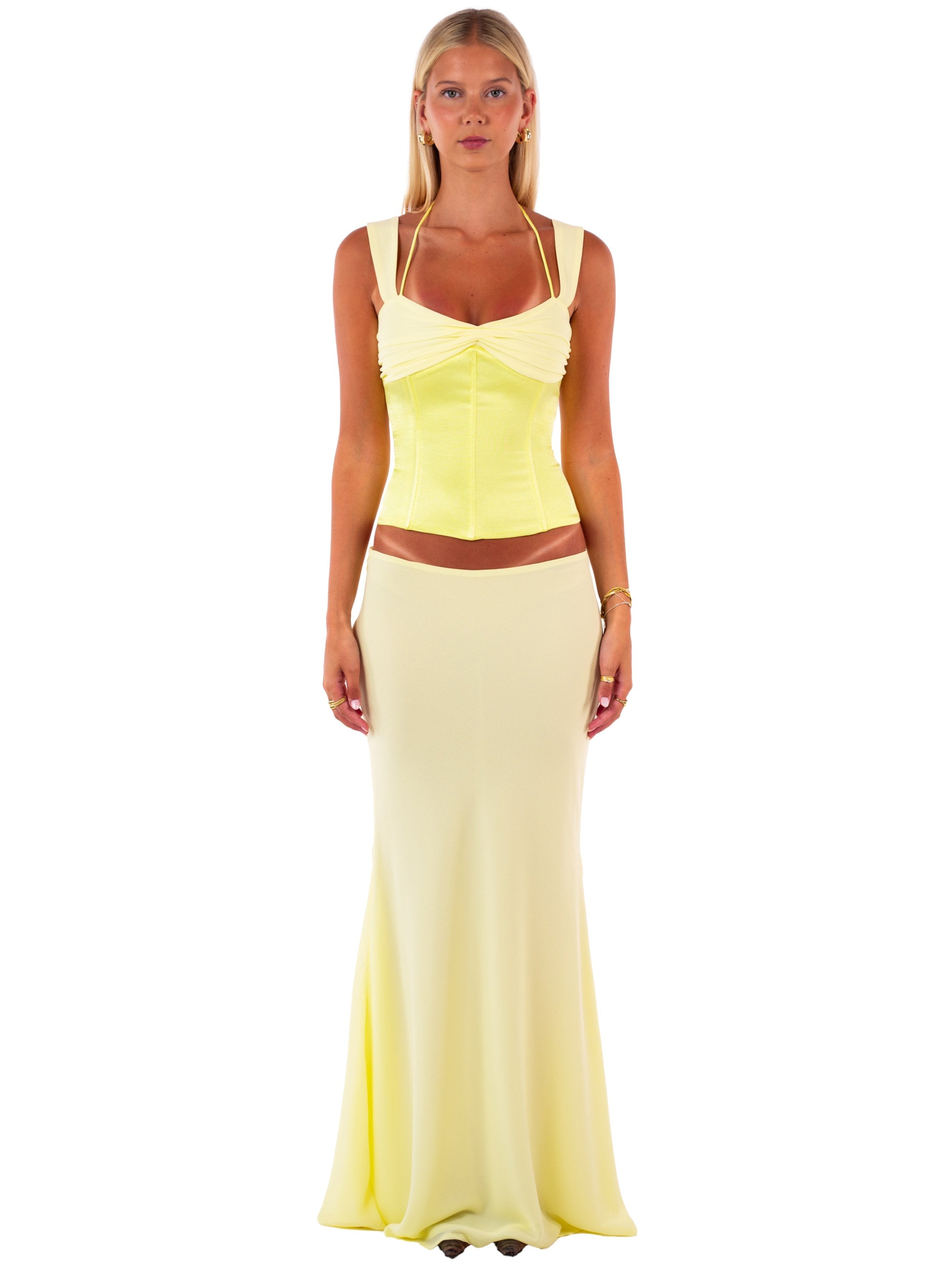 Falda Maxi escarlata
