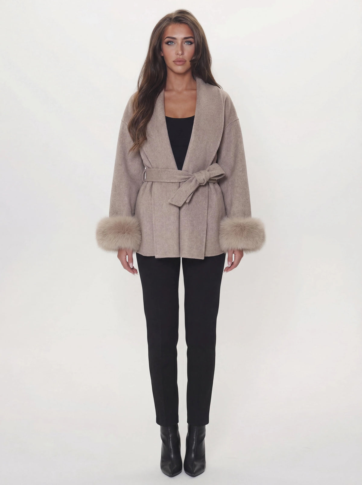 Sienna Fur Wrap Coat