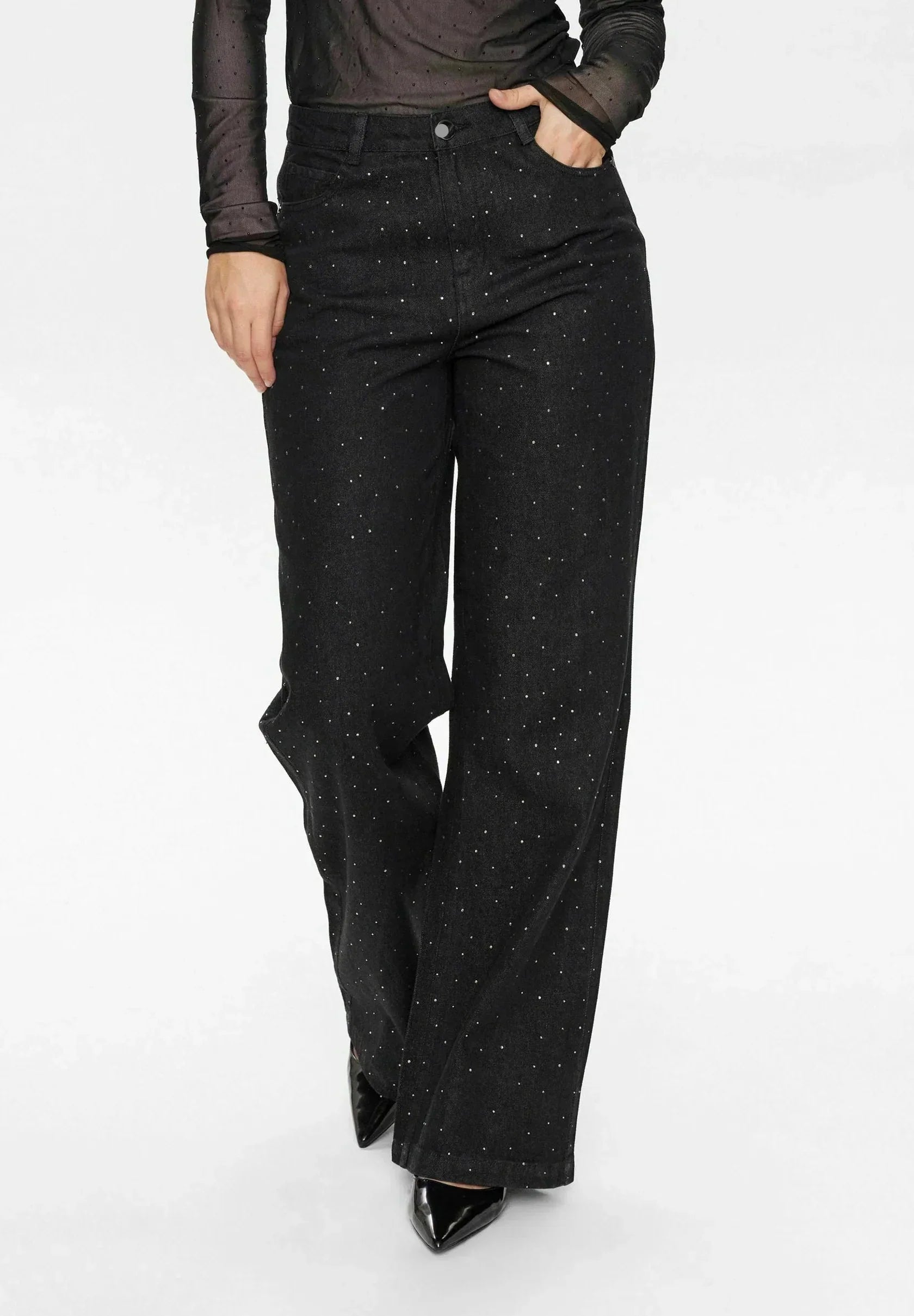 Jeans Holly con purpurina
