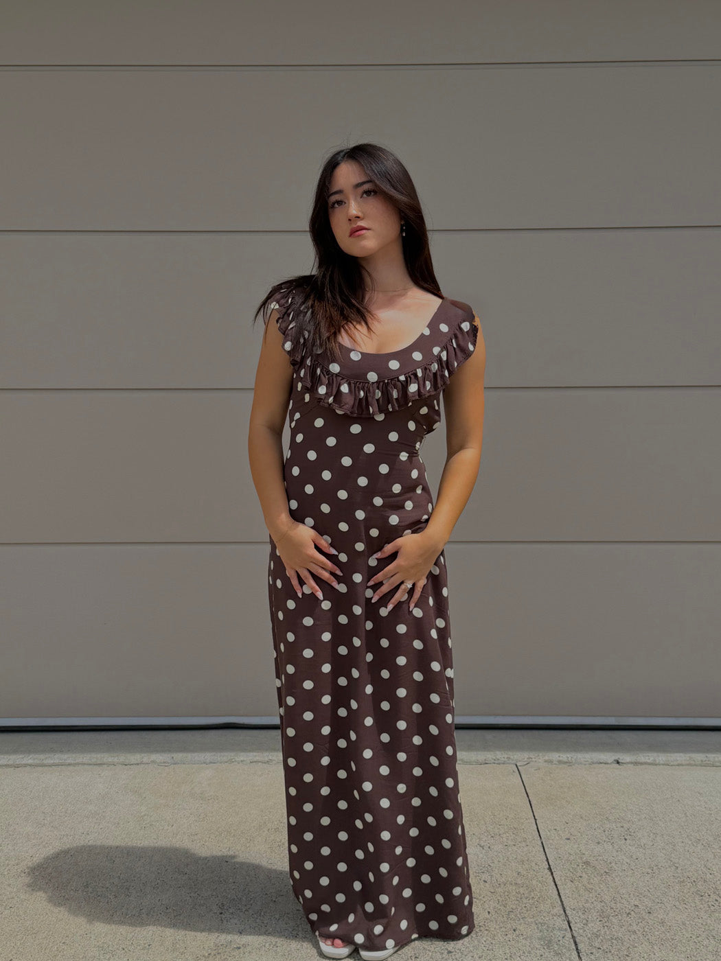 Vestido luna con lunares