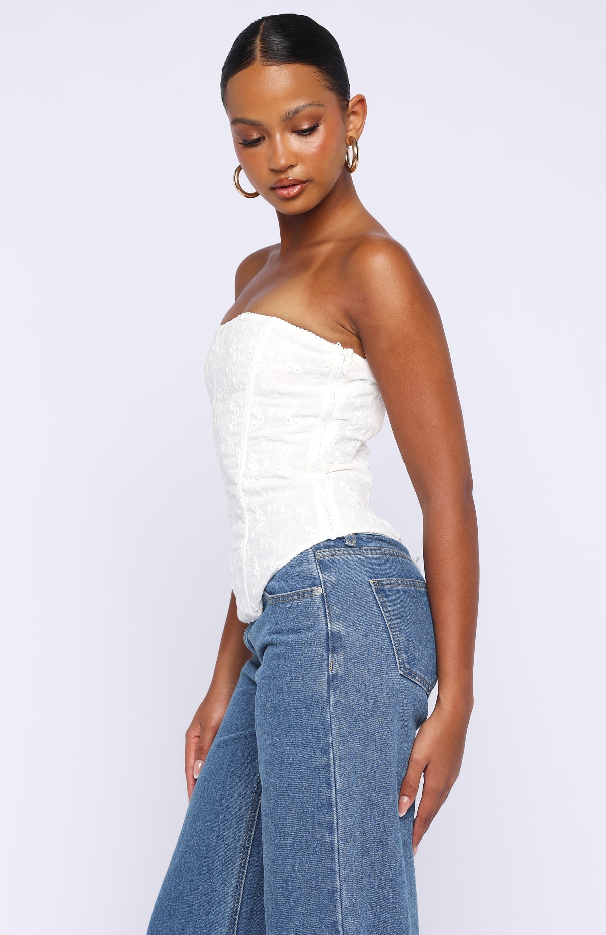 Bustier sin tirantes Snowdrop Blanco
