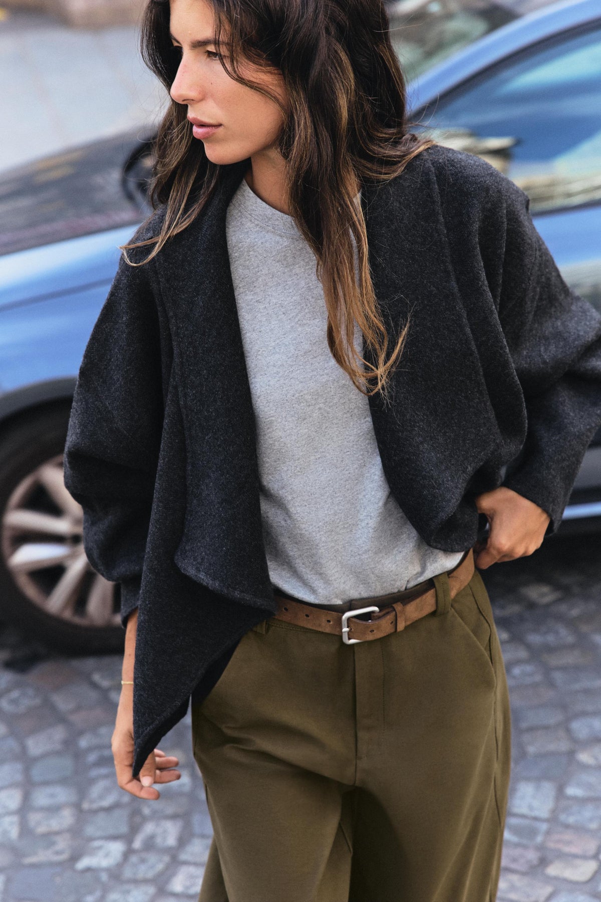 Open-Front Knit Jacket