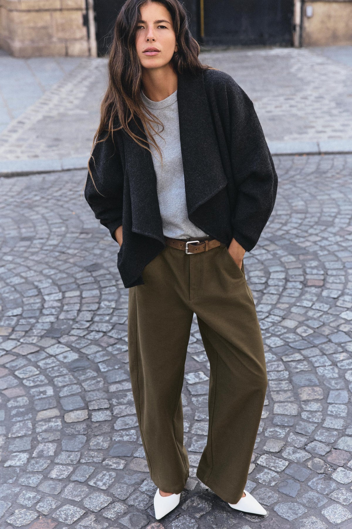 Open-Front Knit Jacket