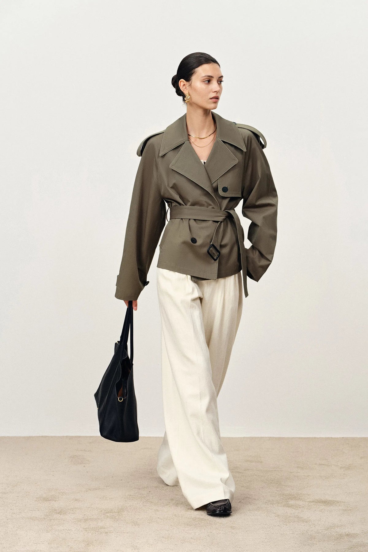 Trench Beatrice - Grigio Verde