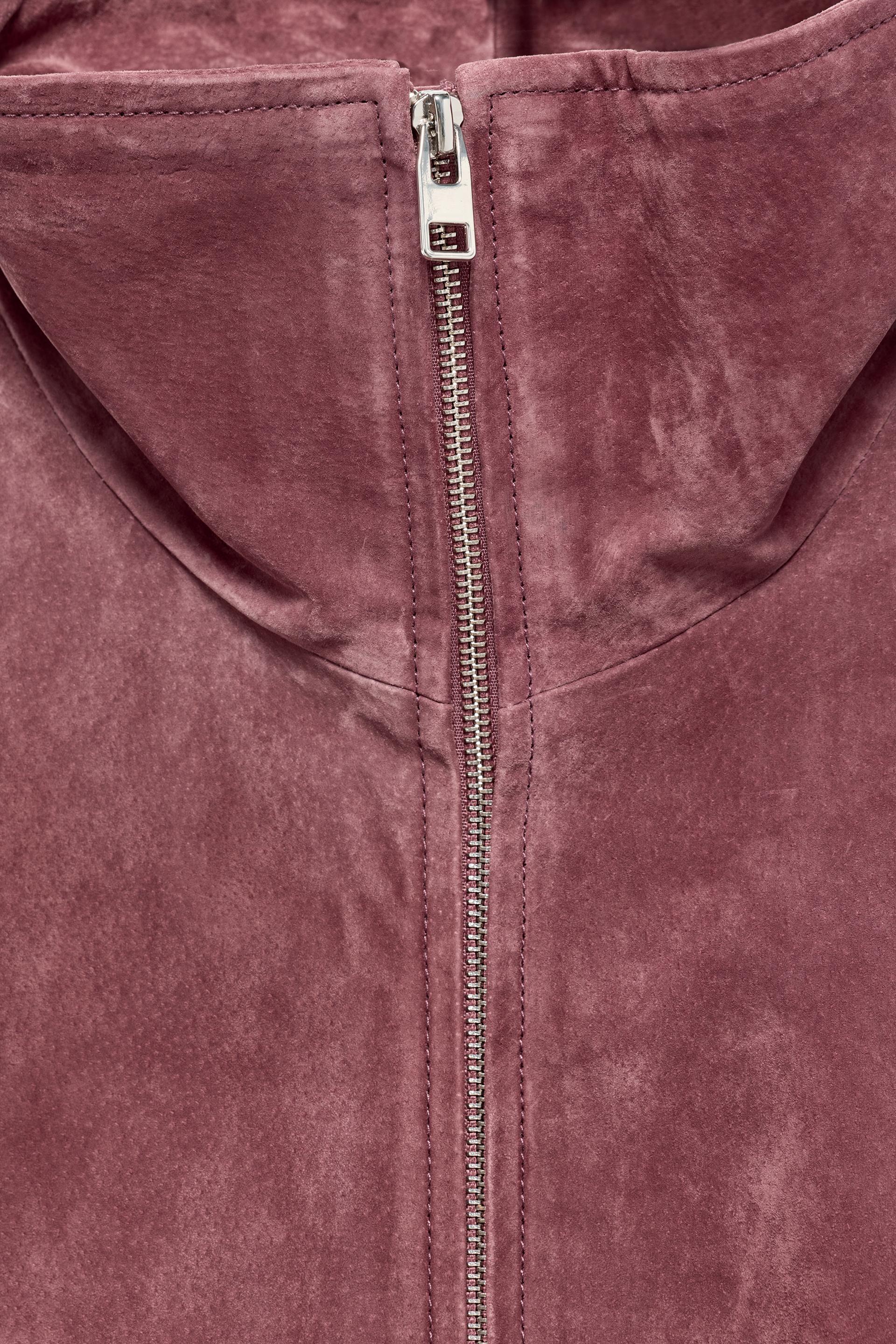 Soft Leather Bomber Jacket