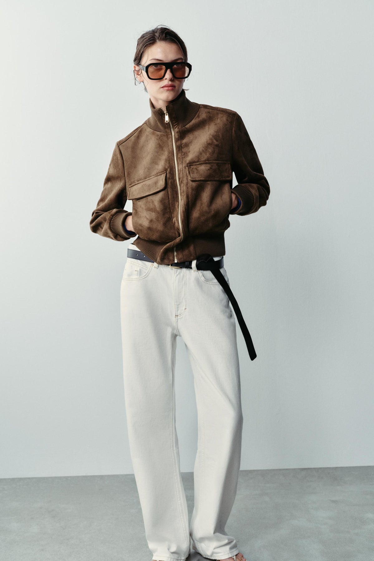 Chaqueta Bomber Efecto Ante