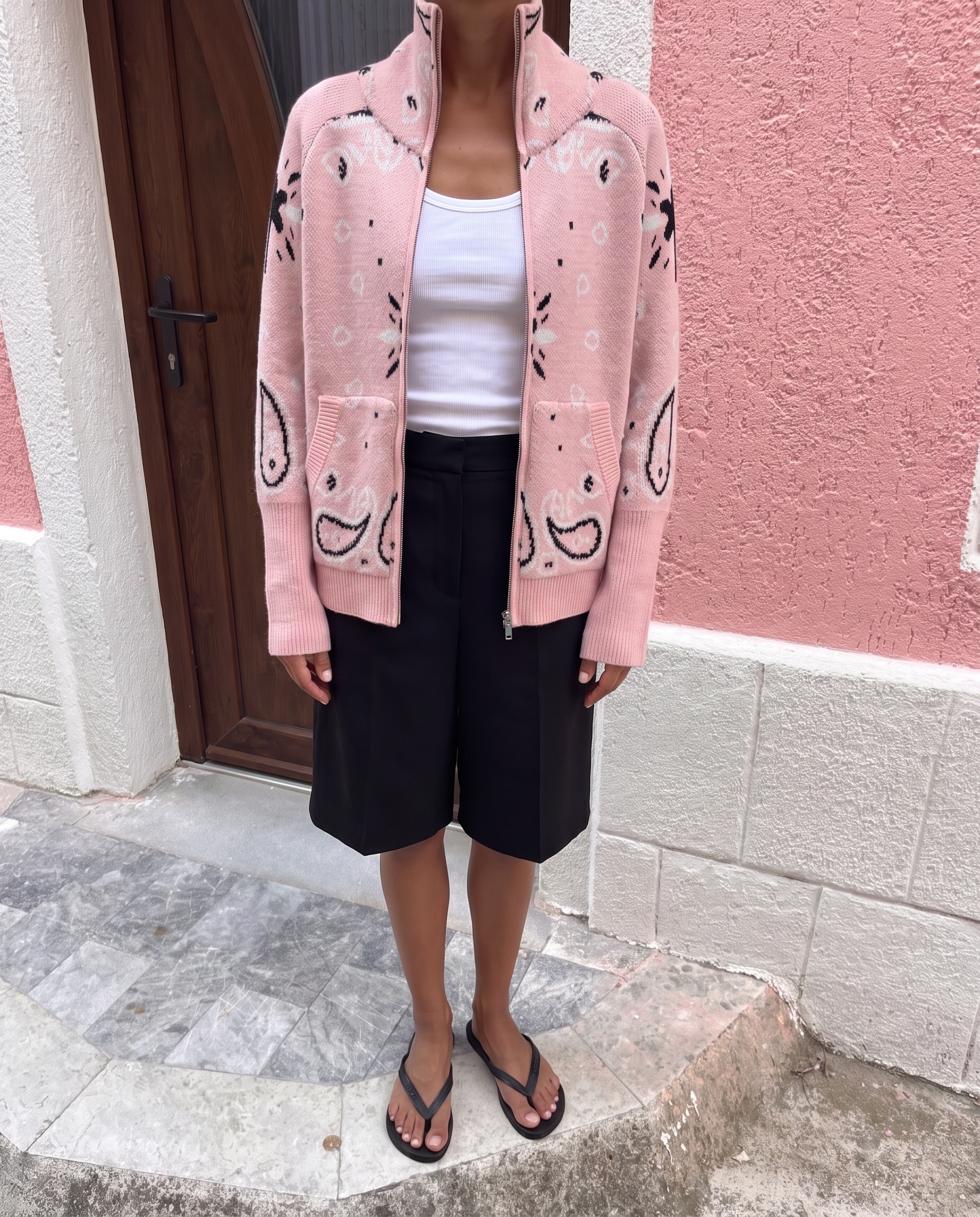 Gilet Carla Bandana - Rosa
