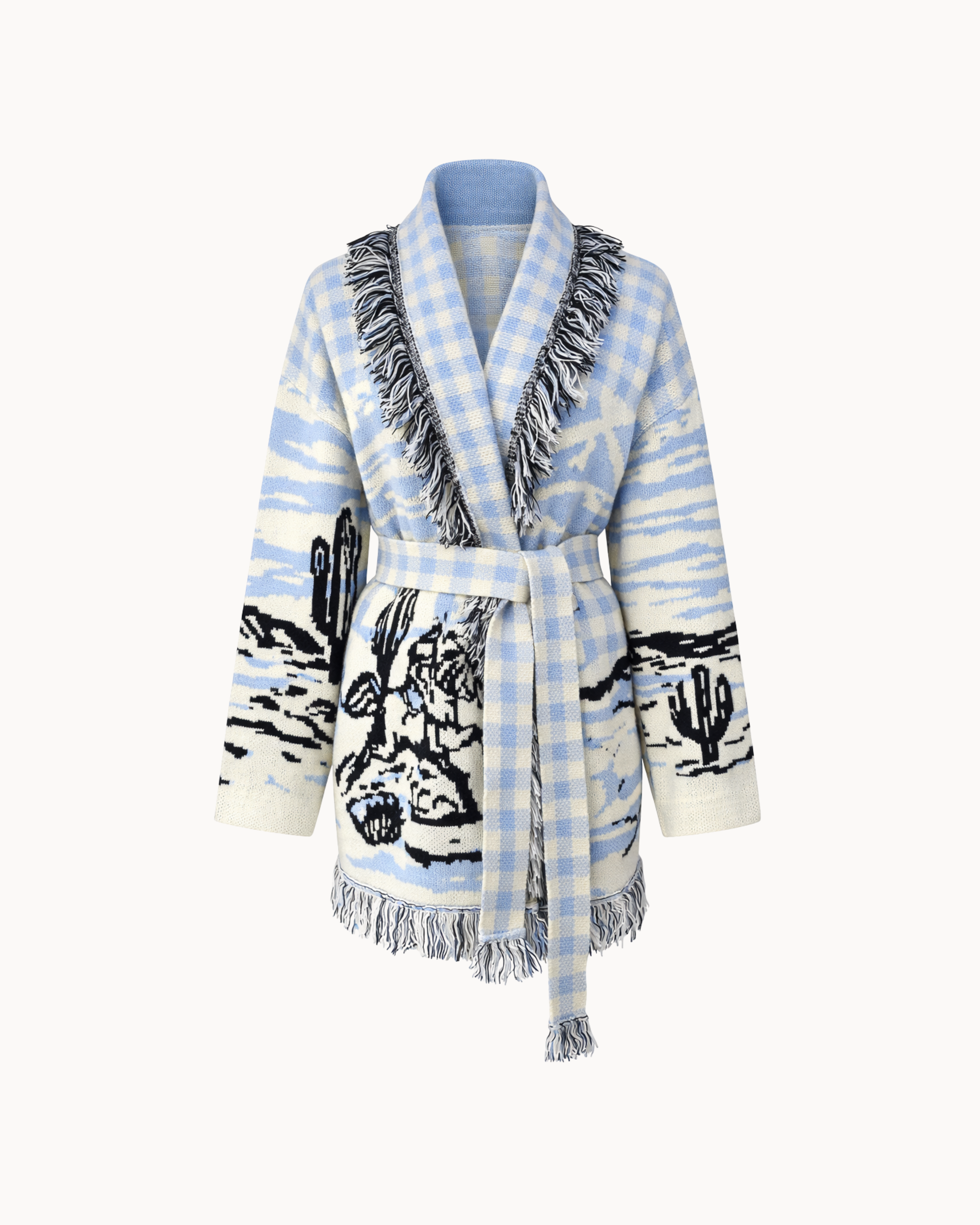 Montana Knit Coat - Blu Cielo