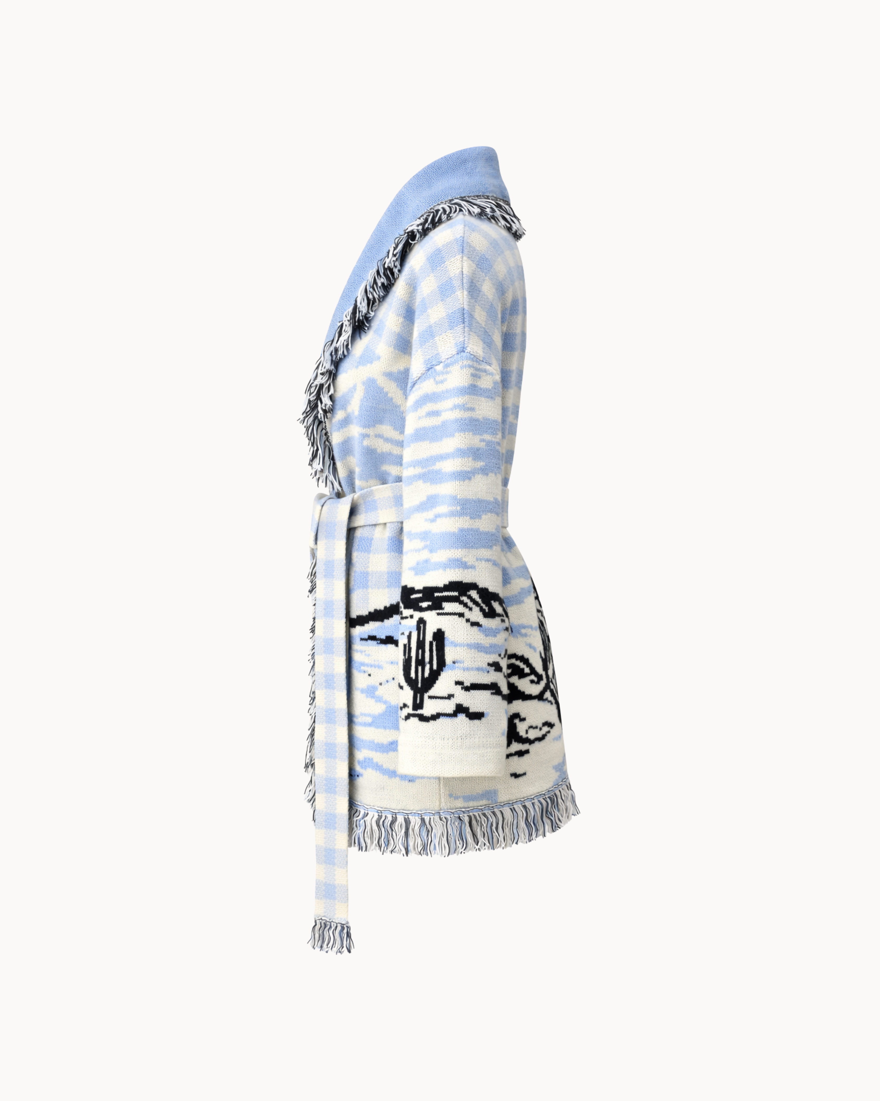 Montana Knit Coat - Blu Cielo