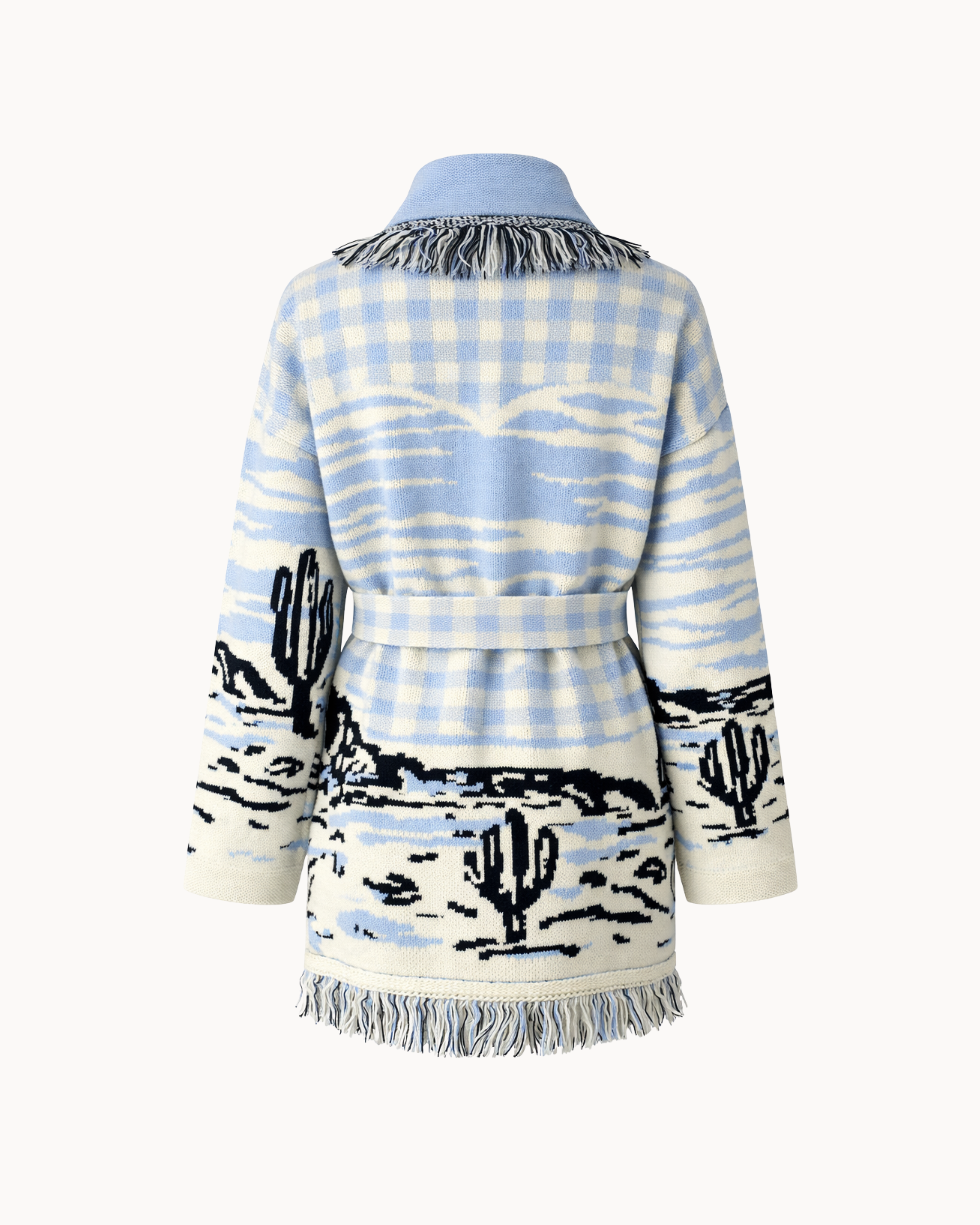 Montana Knit Coat - Blu Cielo