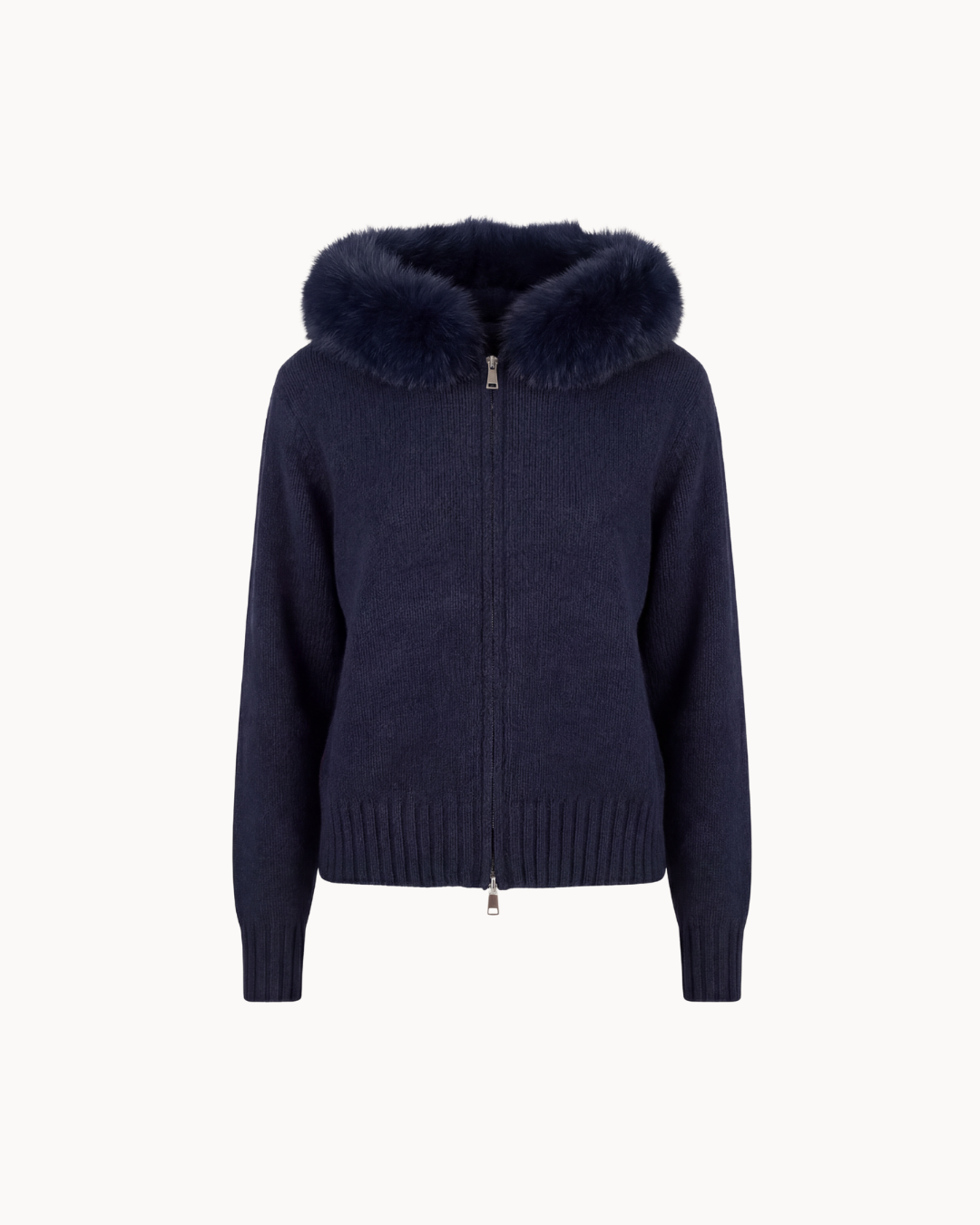 Fur Jacket - Blu Navy