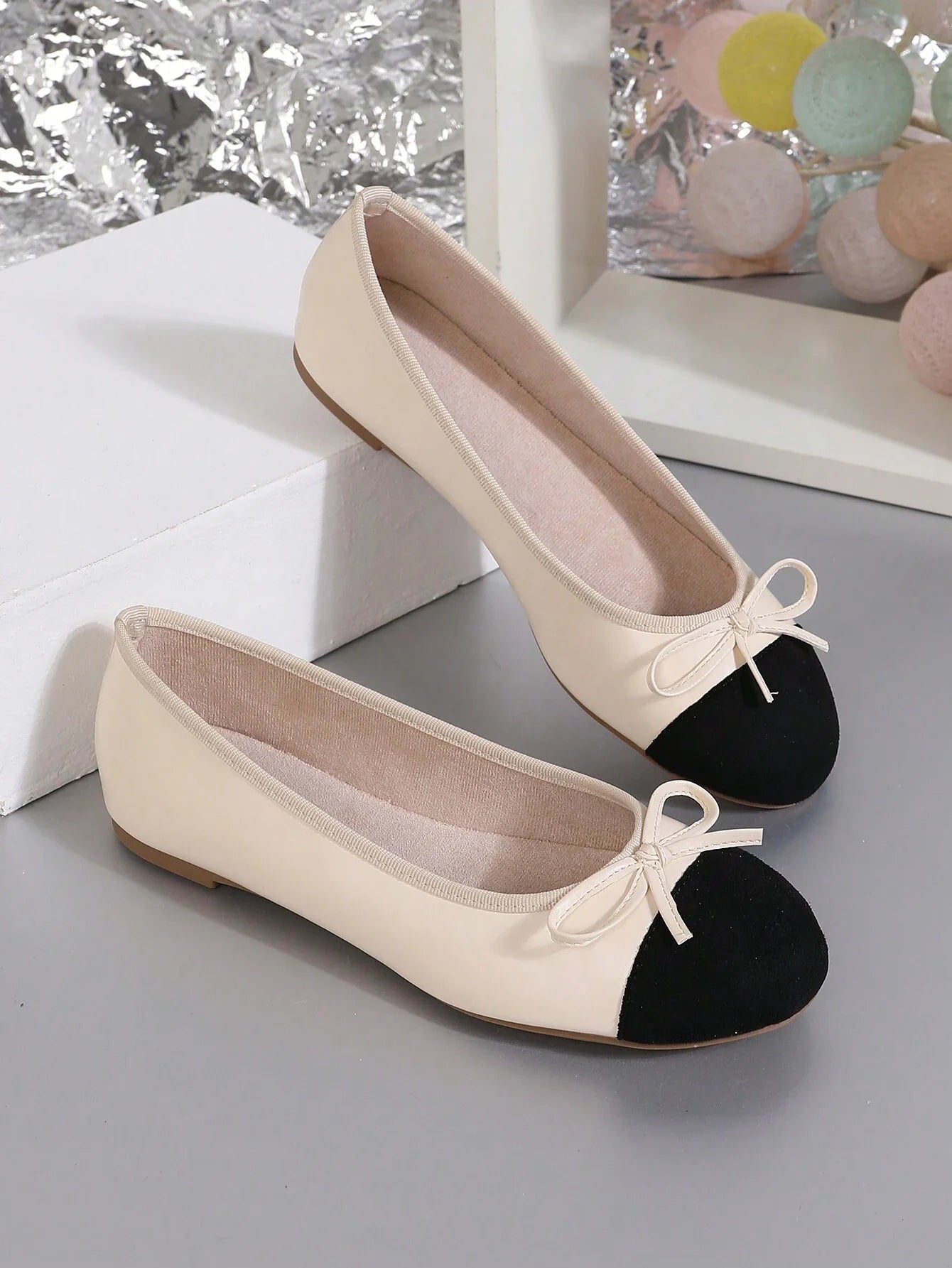 Colombina Ballerina con Fiocco - Beige