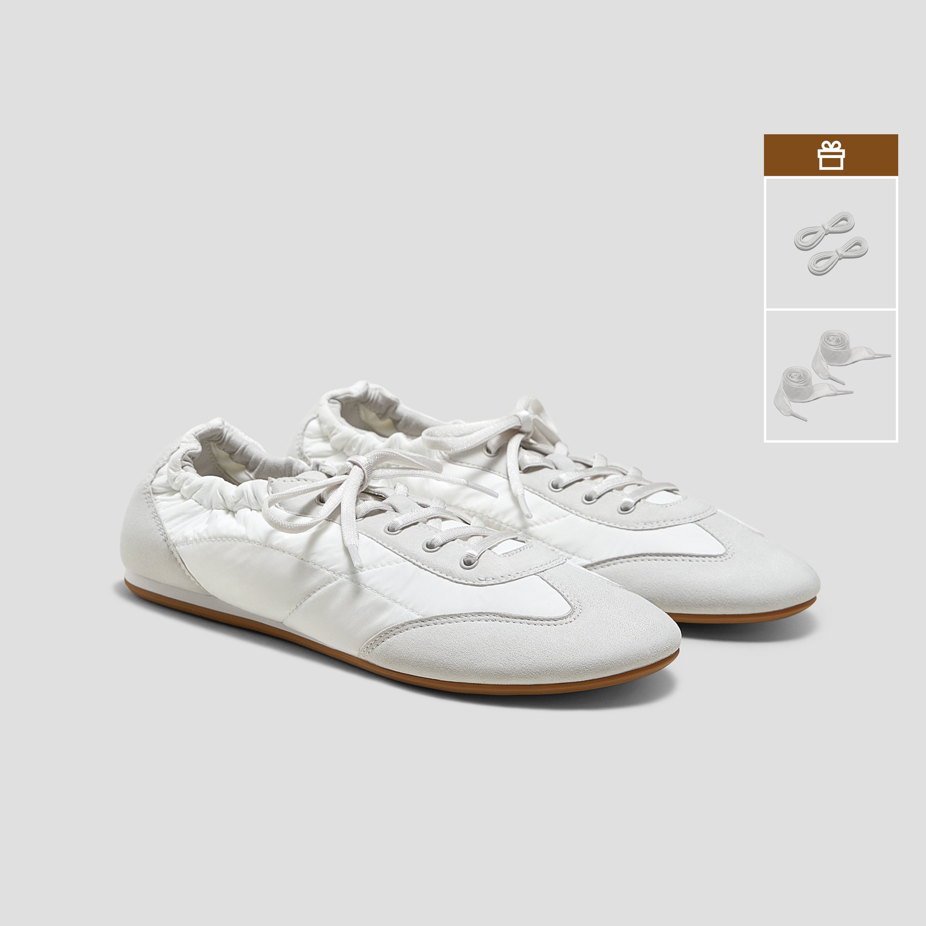 Yalinda Sneaker - Bianco Grigio Fumo