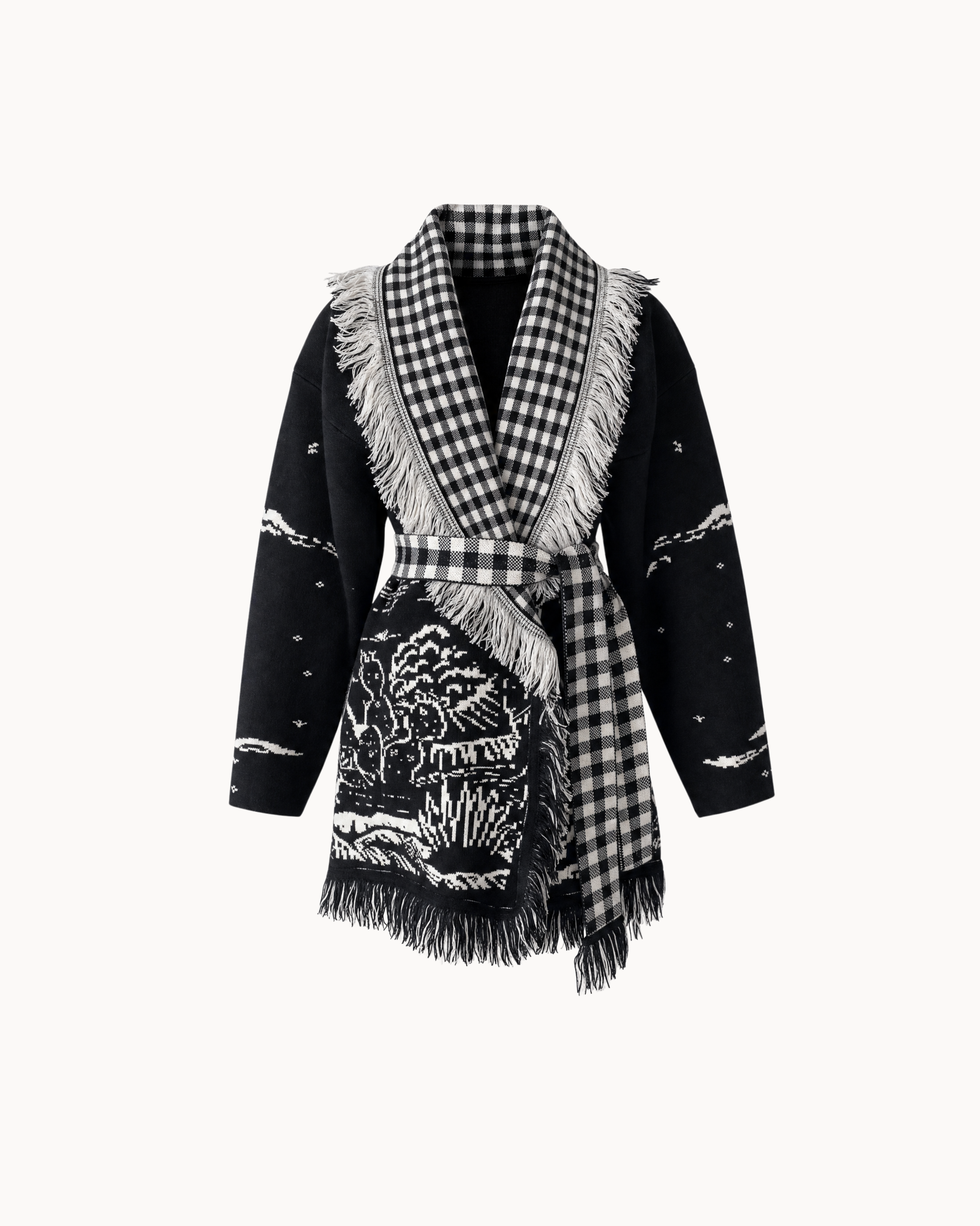 Montana Knit Coat - Midnight Check