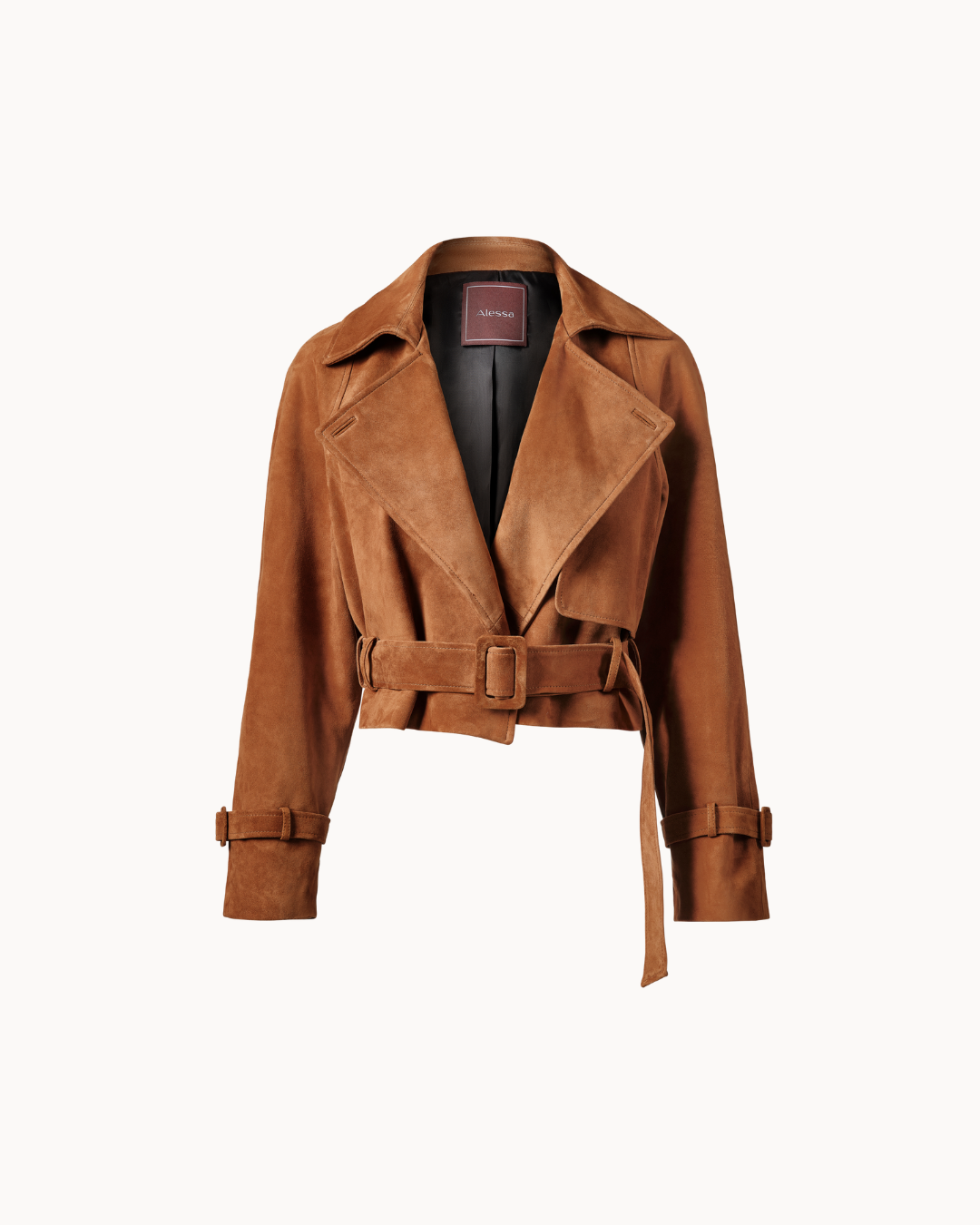 Sculpt Suede Jacket - Marrone