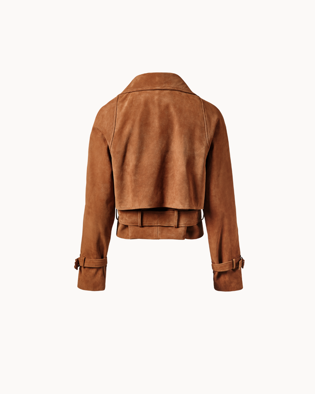 Sculpt Suede Jacket - Marrone