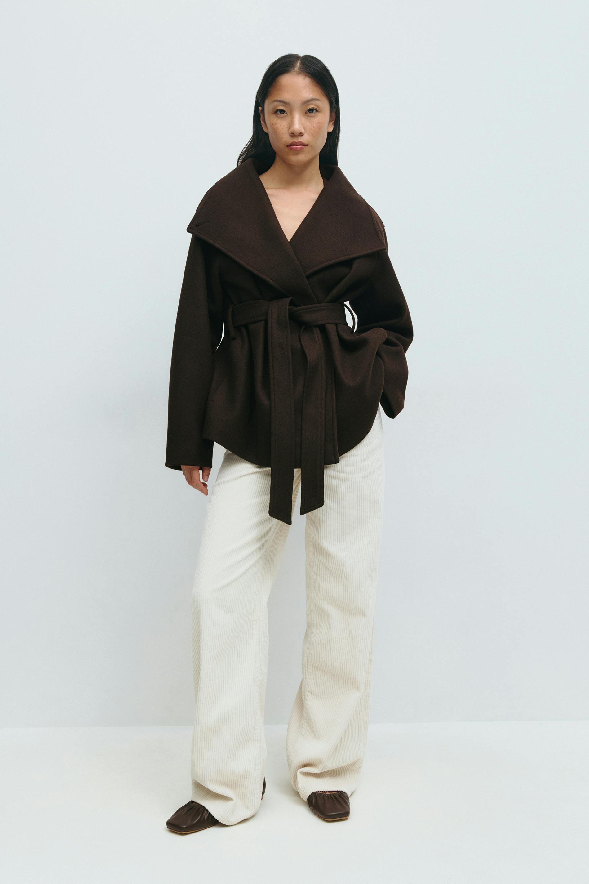Inès Coat - Marrone