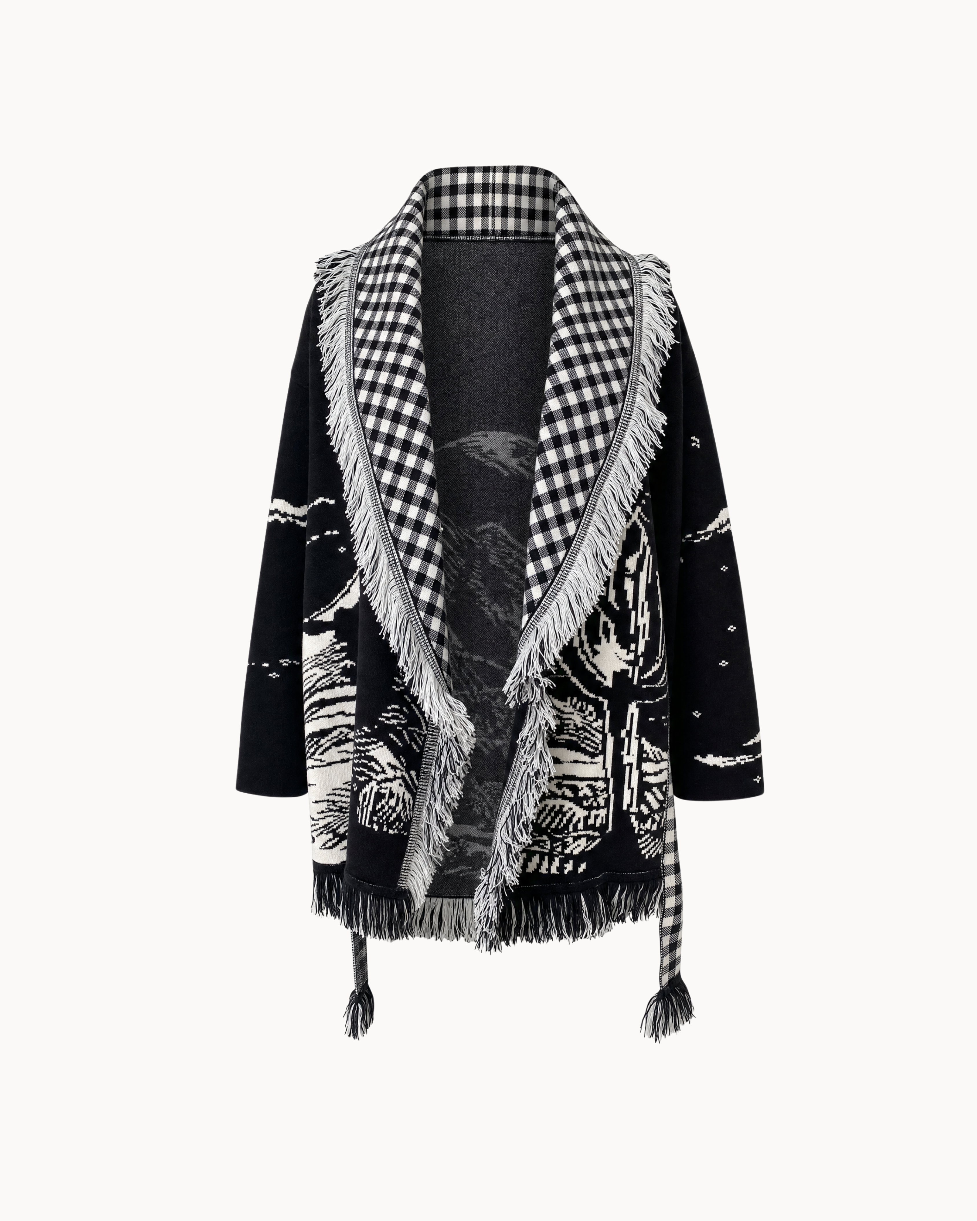 Montana Knit Coat - Midnight Check