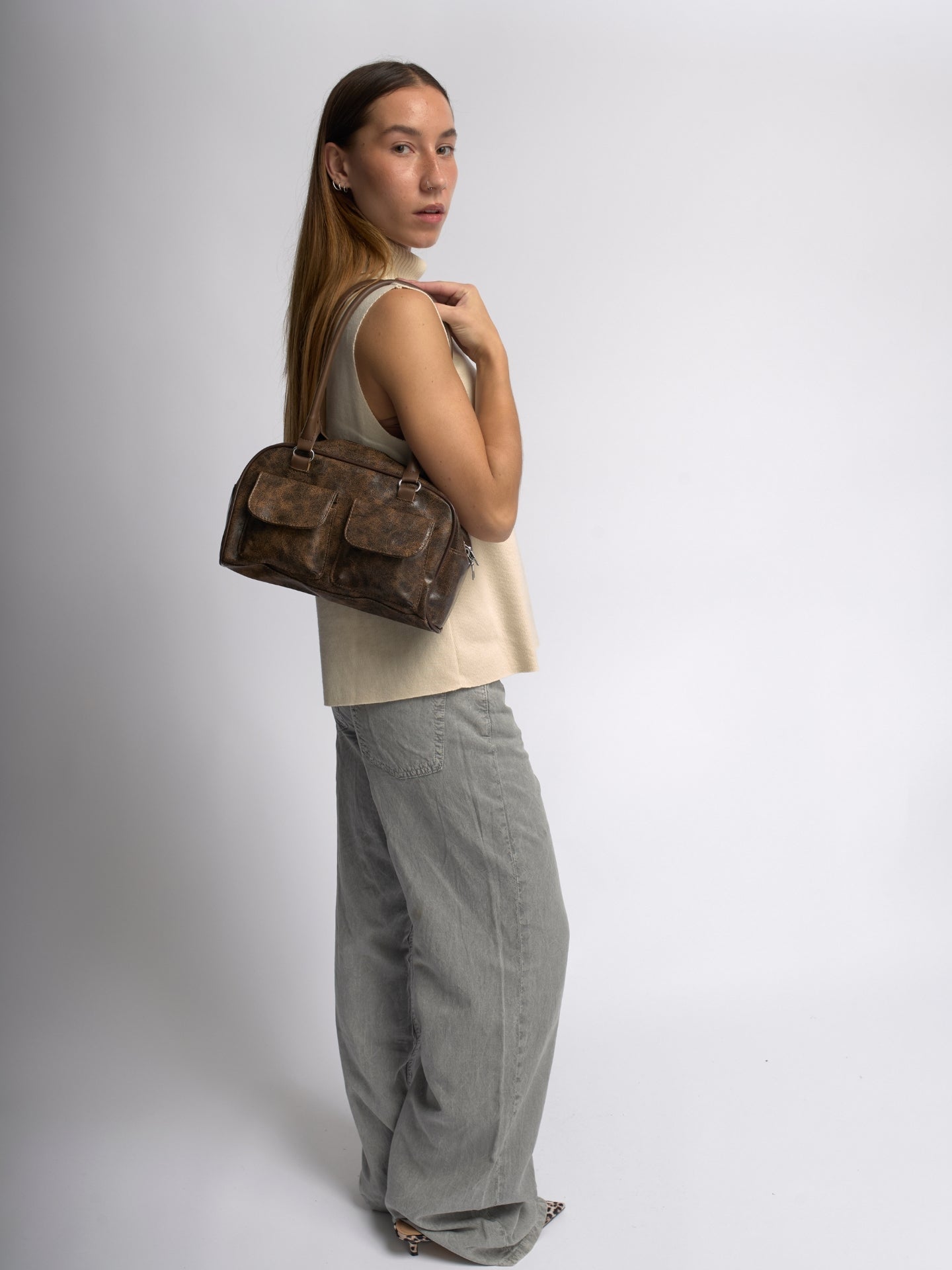 Corenna Borsa Rettangolare - Marrone