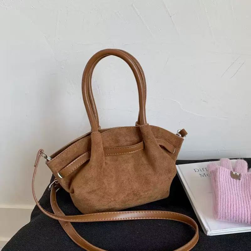 Selvira Mini Borsa Scamosciata - Cammello
