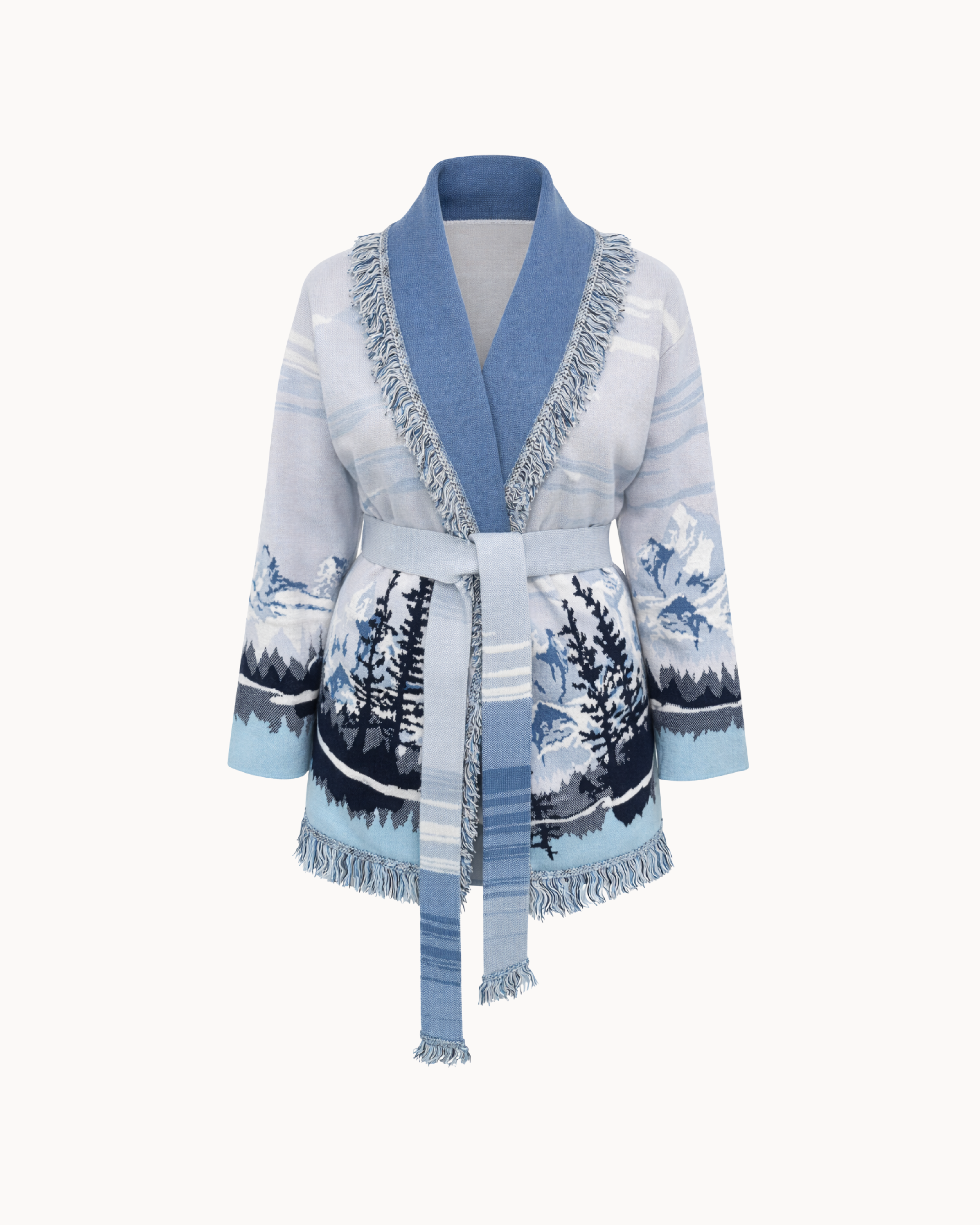 Montana Knit Coat - Blu Ghiaccio