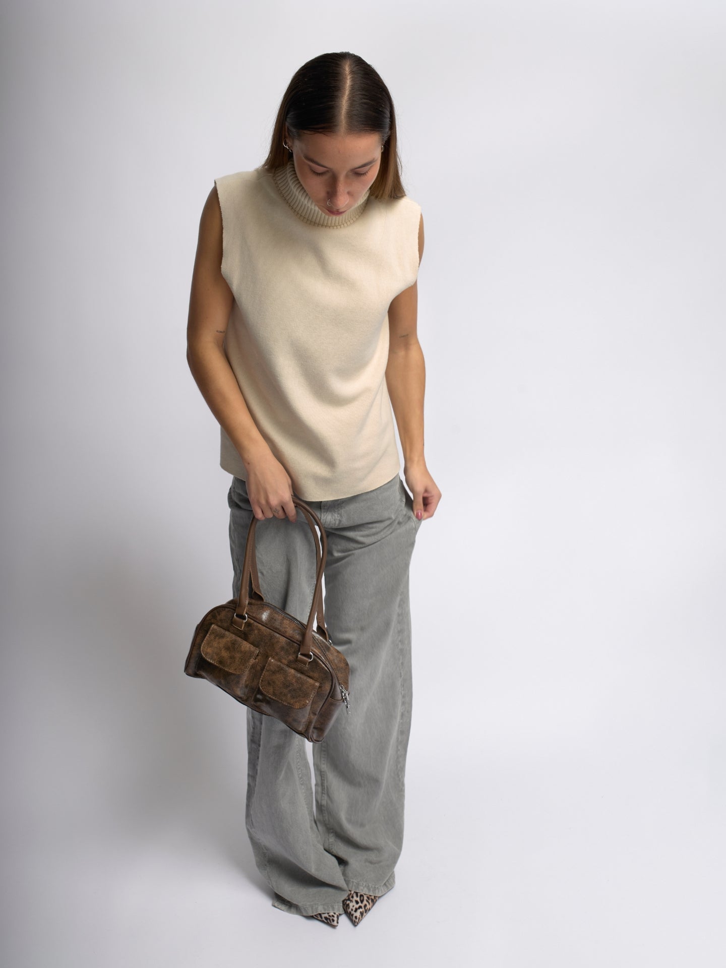 Corenna Borsa Rettangolare - Marrone