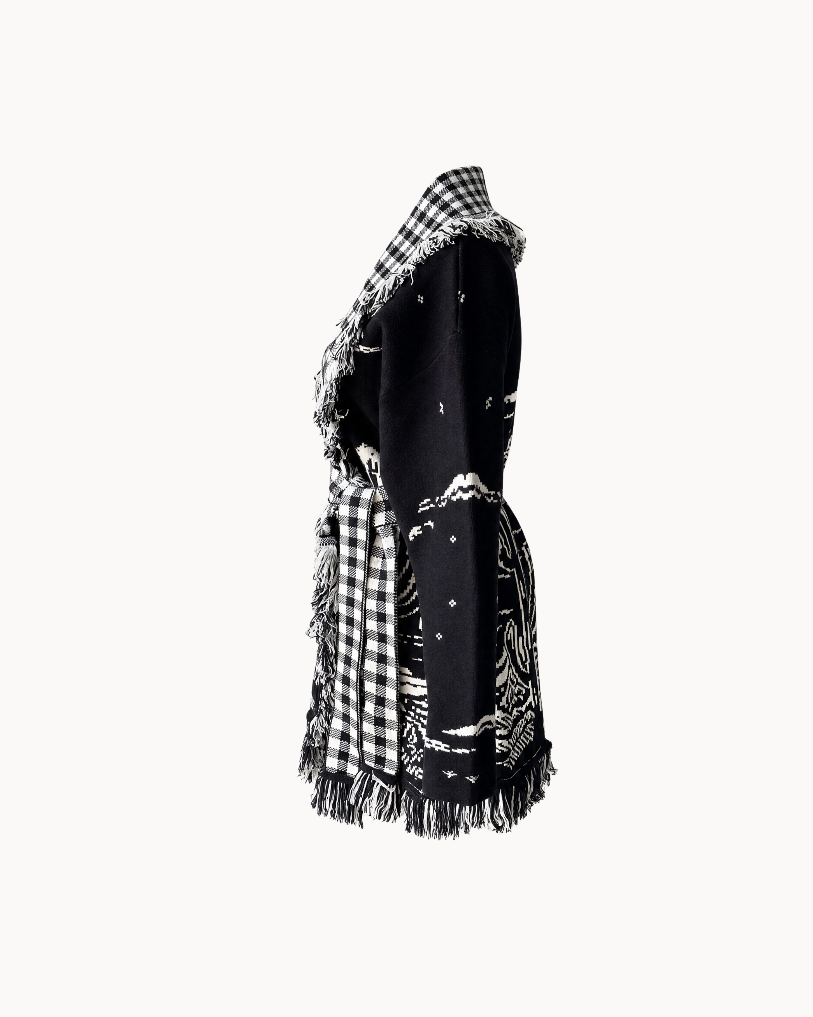 Montana Knit Coat - Midnight Check