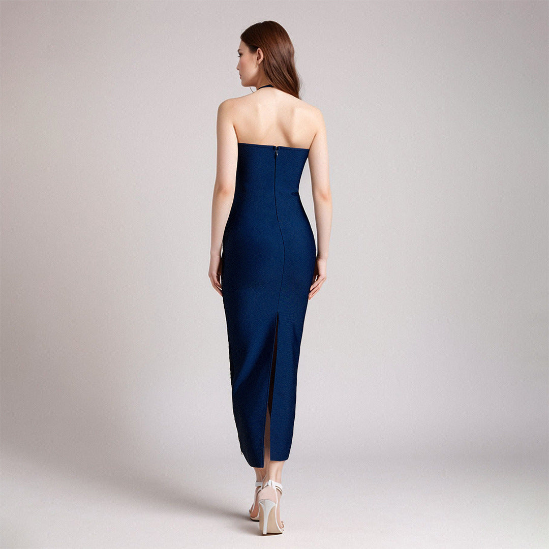 Seraphina Draped Fringe Maxi Gown