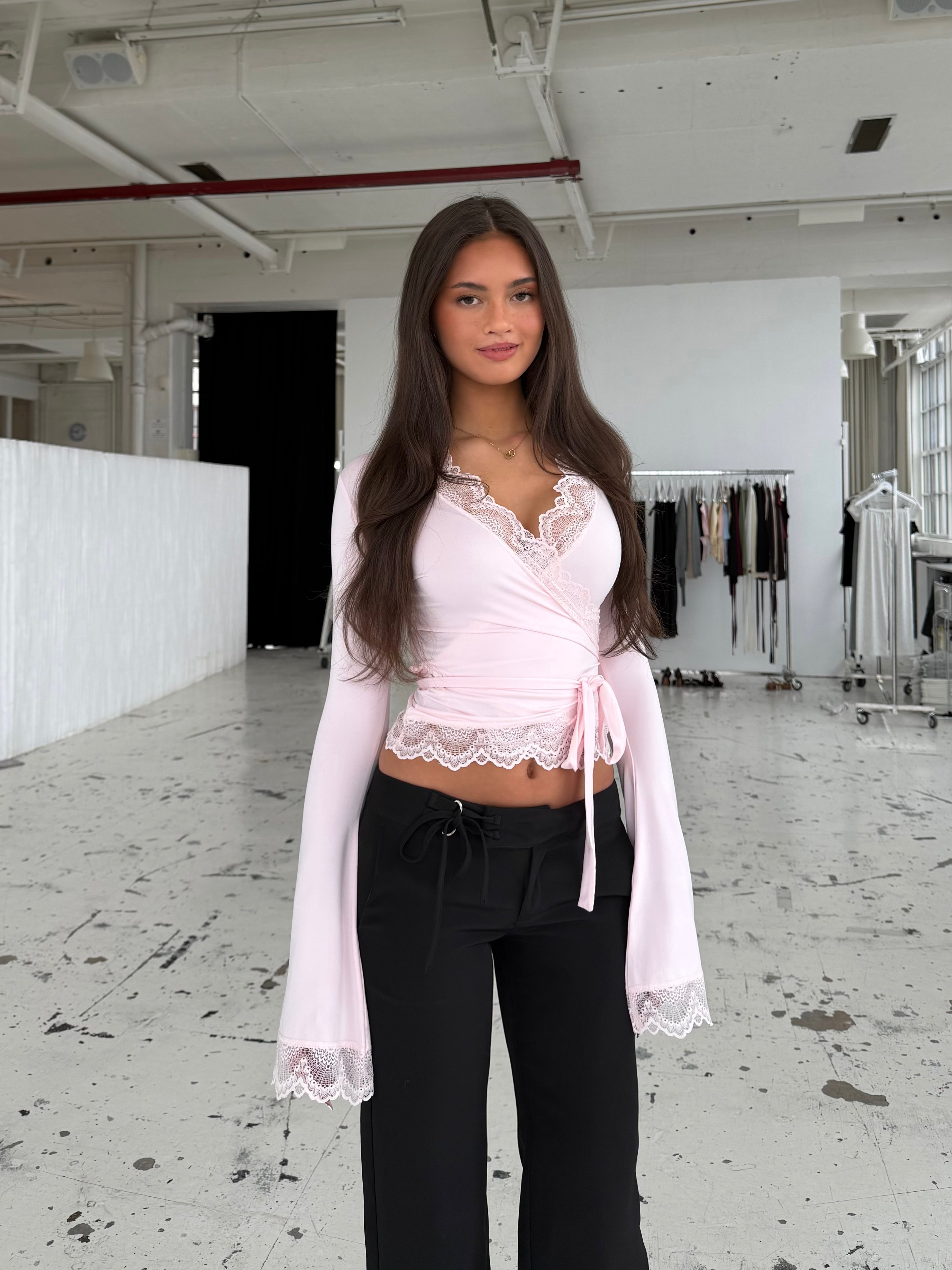 New Ballerina Basic Lace Top – Rosa