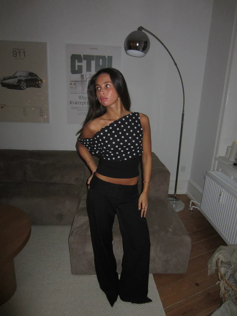 Kimmie polka dotted top