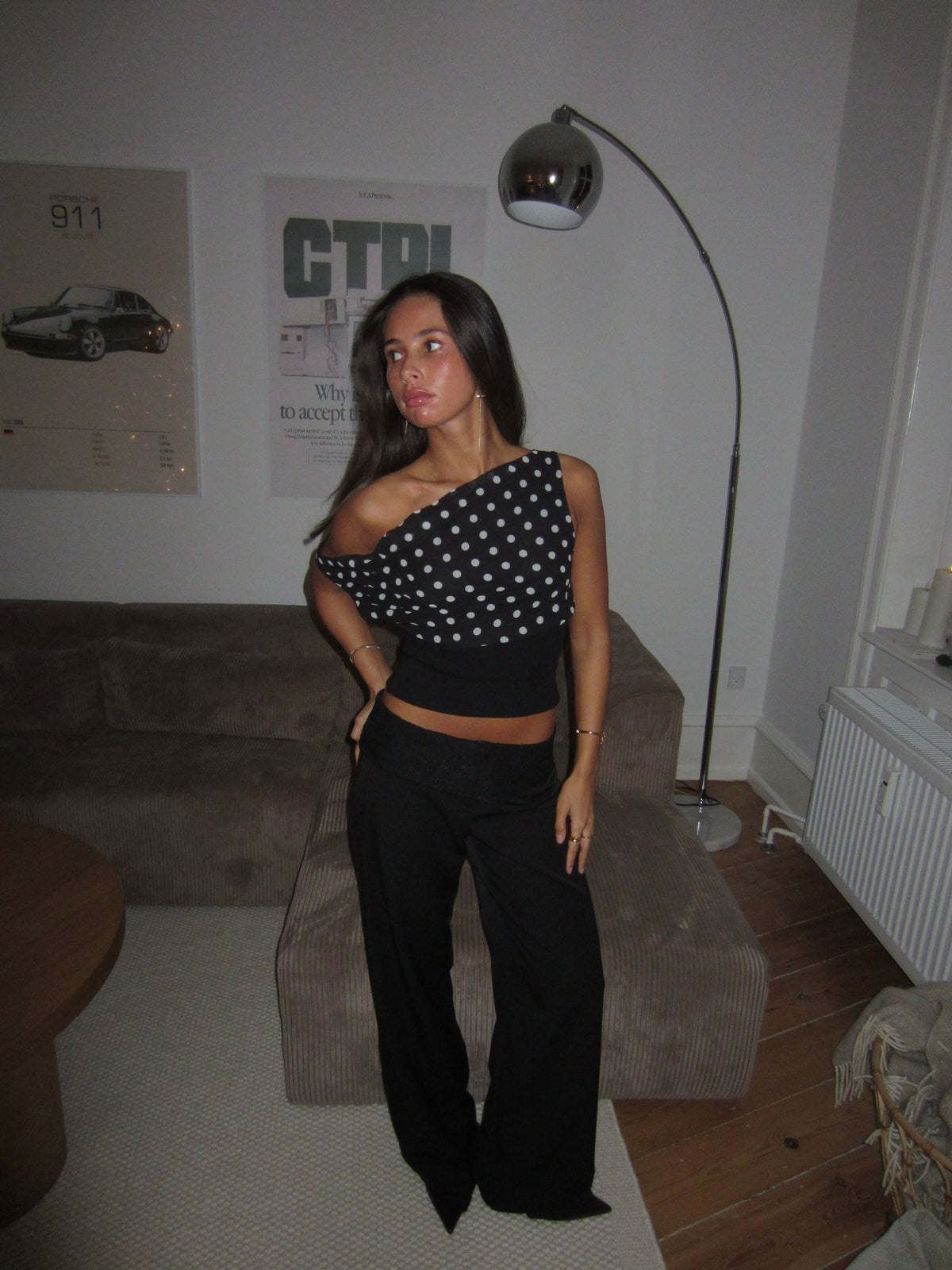 Kimmie Top a Pois - Nero/Bianco