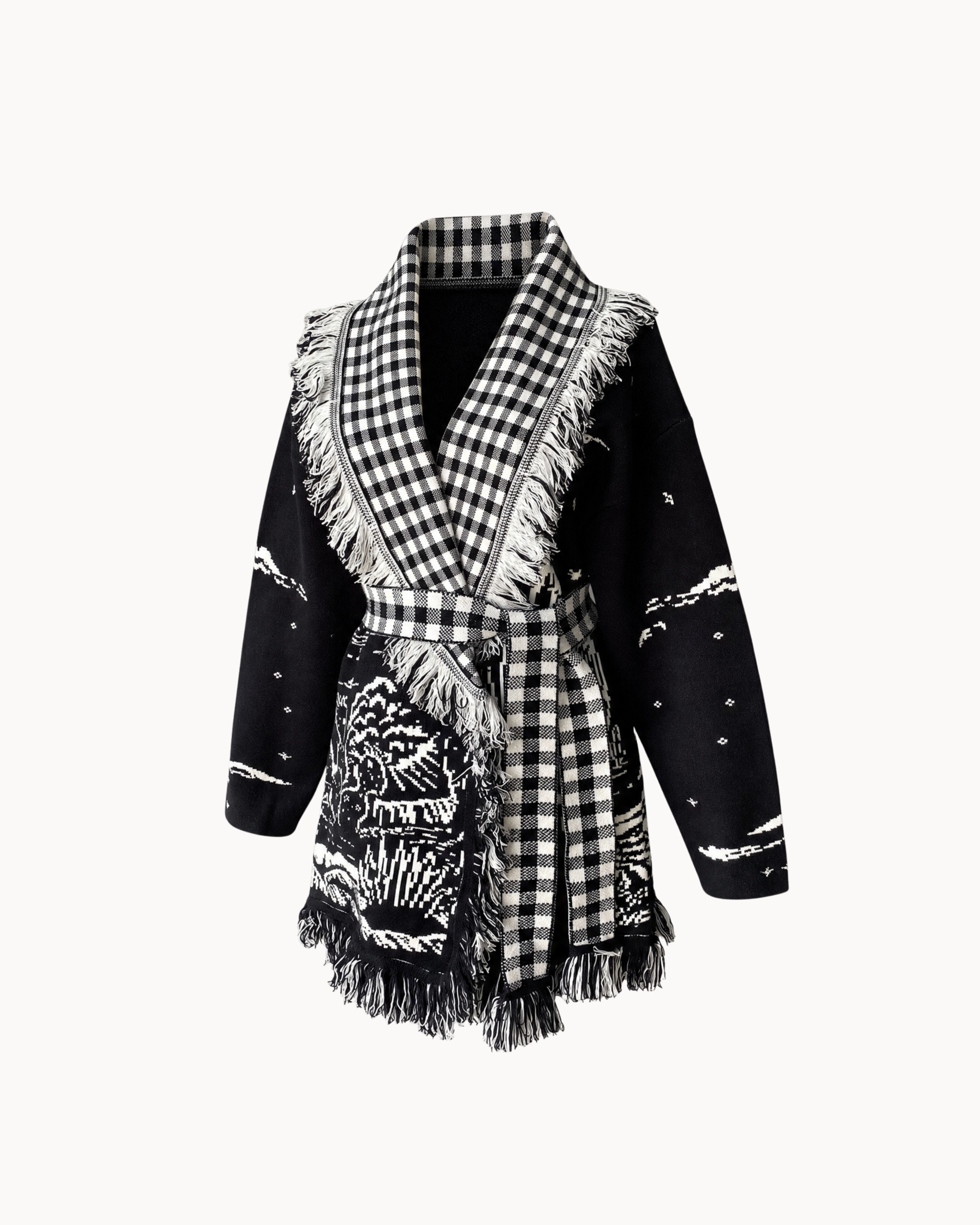 Montana Knit Coat - Midnight Check