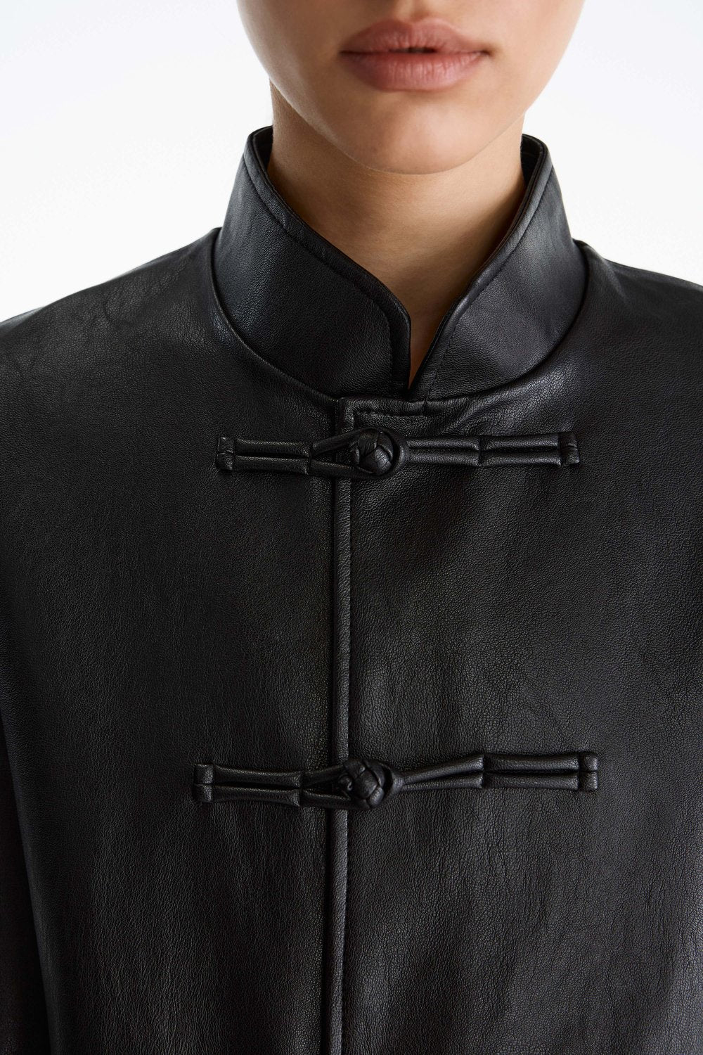 Giacca Effetto Pelle - Nero