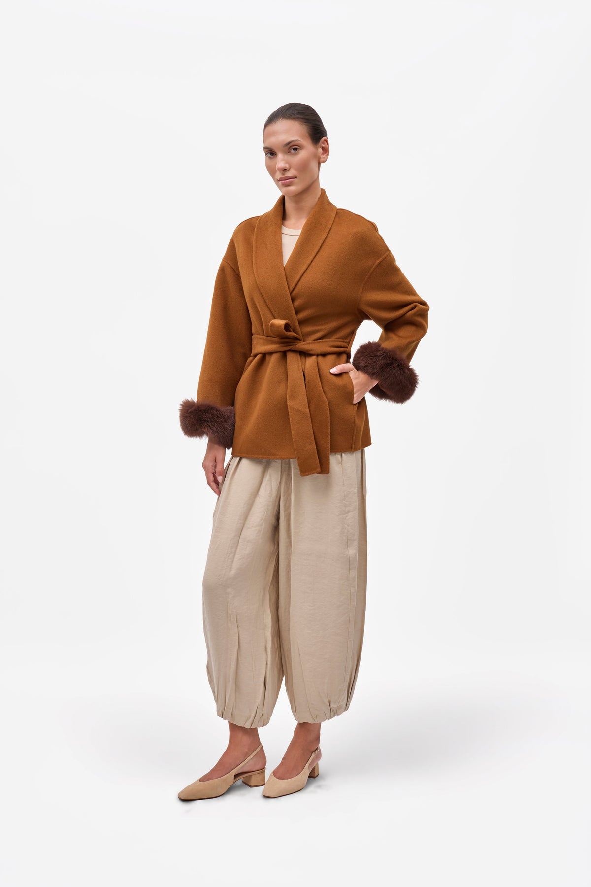 Chelsea Short Coat - Cammello