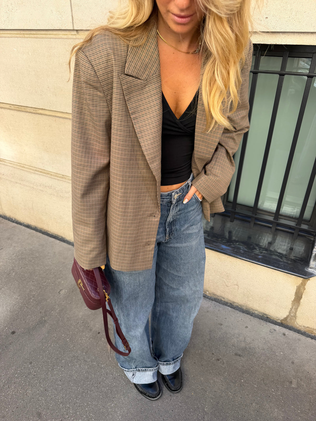 Ella Plaid Blazer