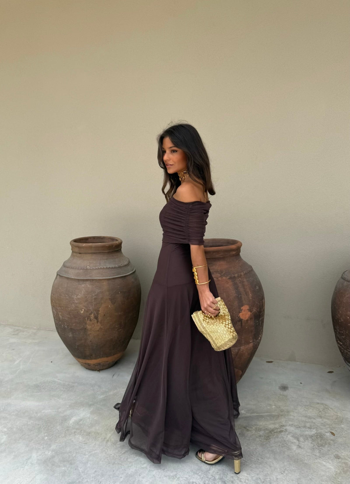 Toledo Dress - Marrone