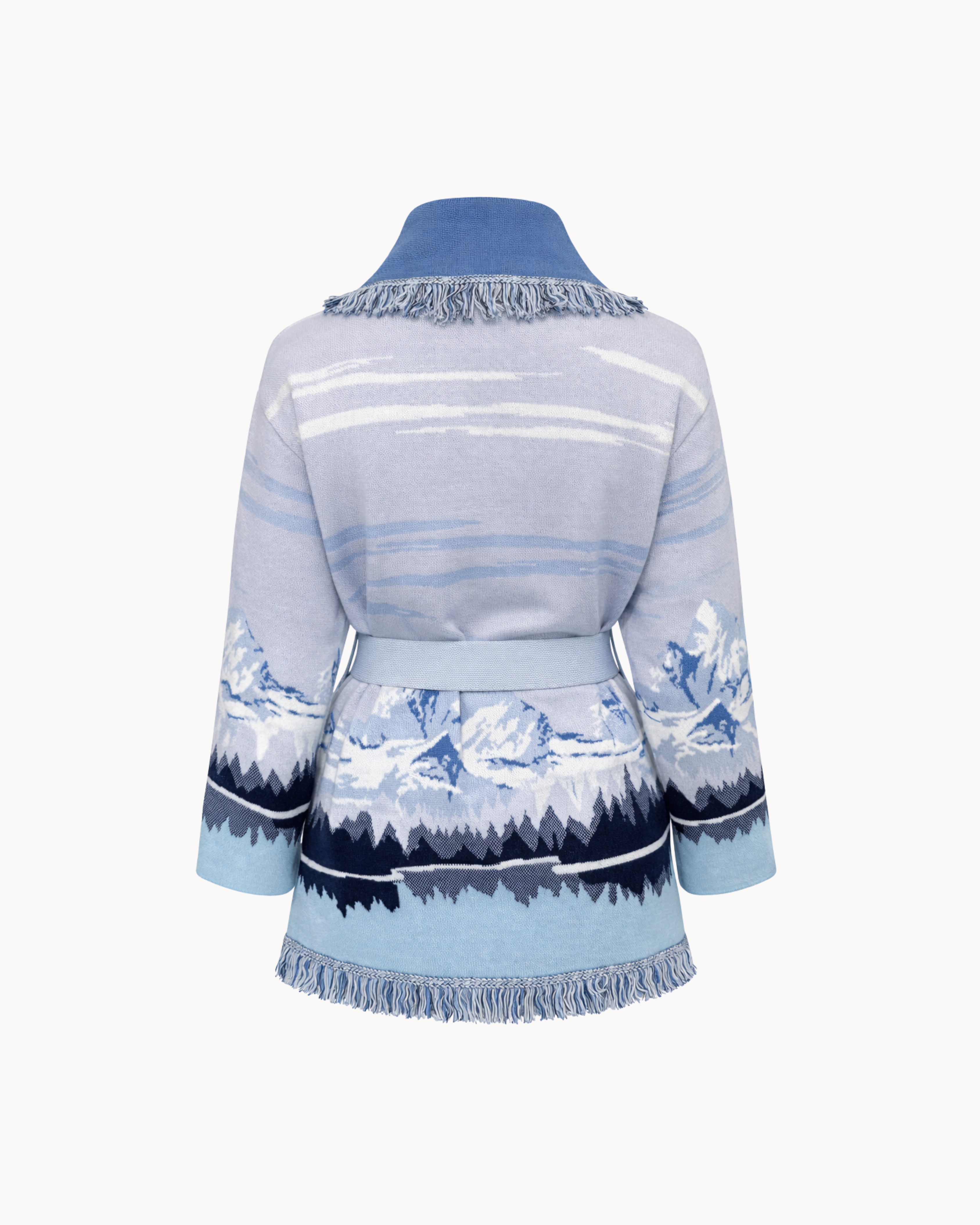 Montana Knit Coat - Blu Ghiaccio