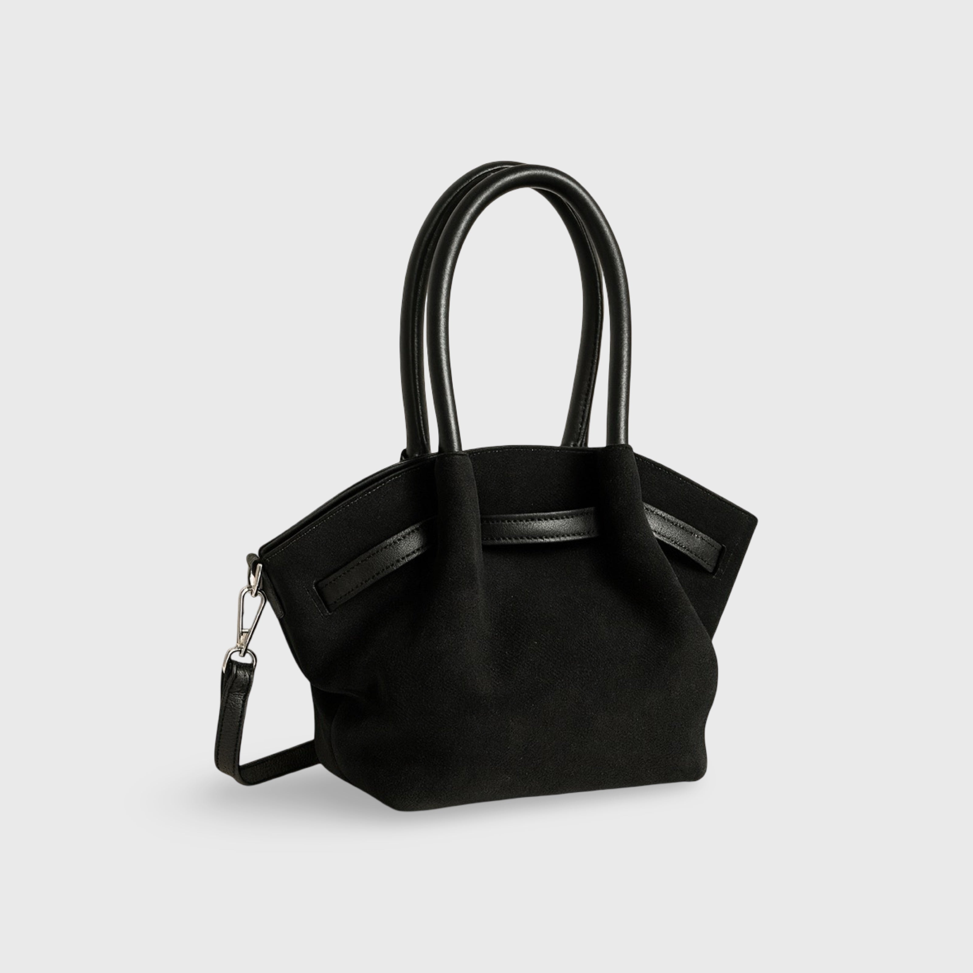 Selvira Mini Borsa Scamosciata - Nero