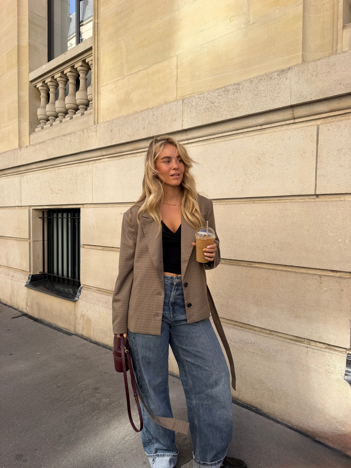 Ella Plaid Blazer