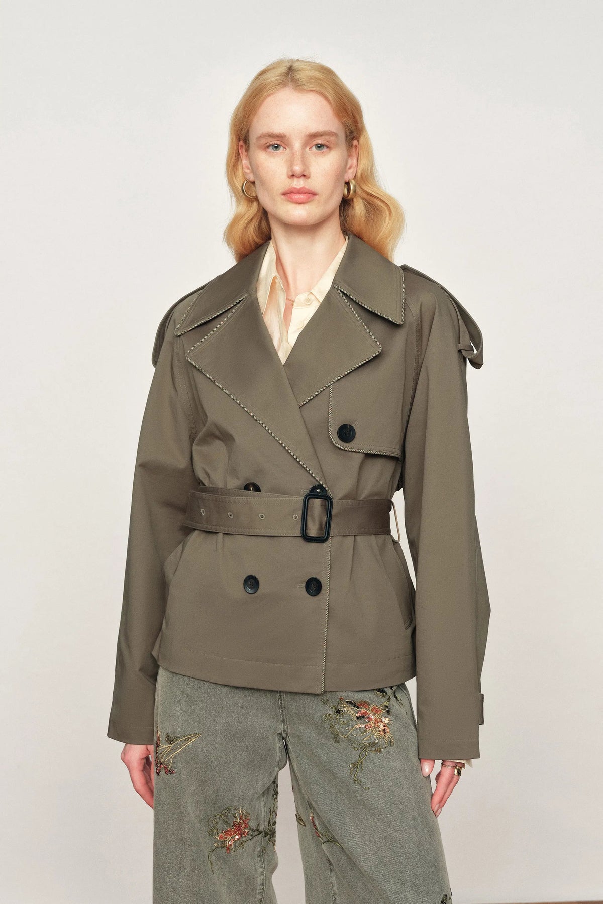Trench Beatrice - Grigio Verde