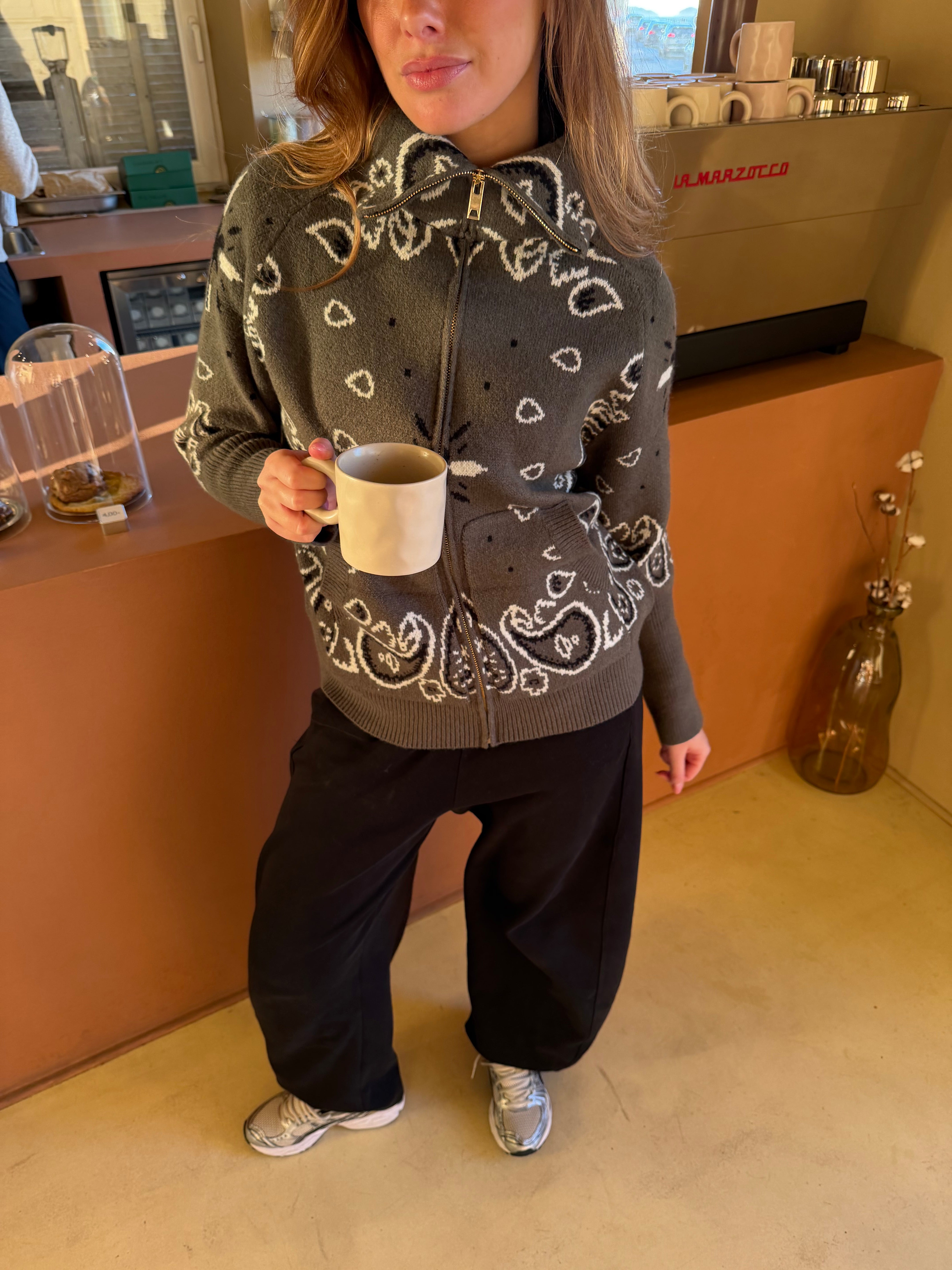 Gilet Carla Bandana - Kaki