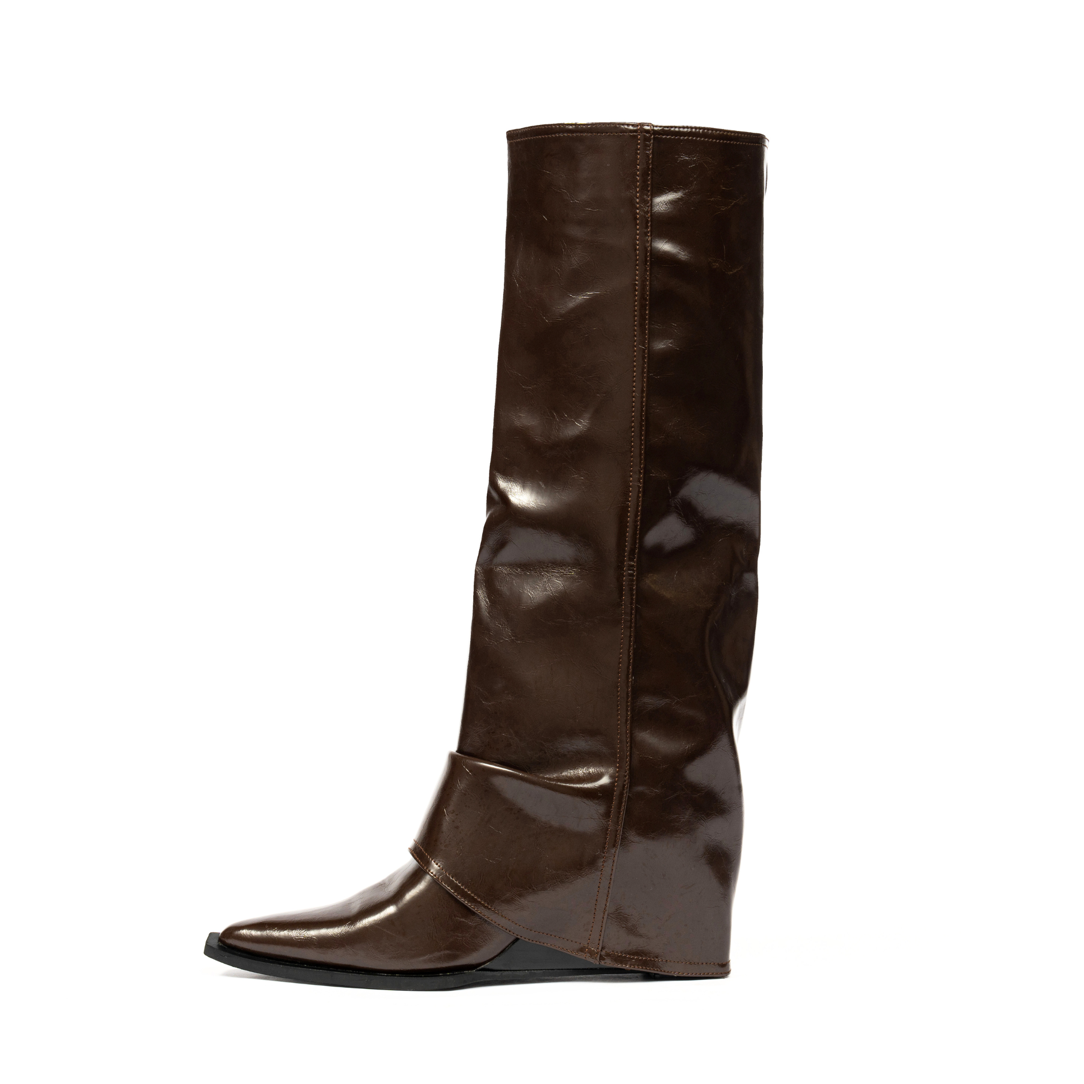 Verella Stivale Slouch al Ginocchio - Marrone Scuro