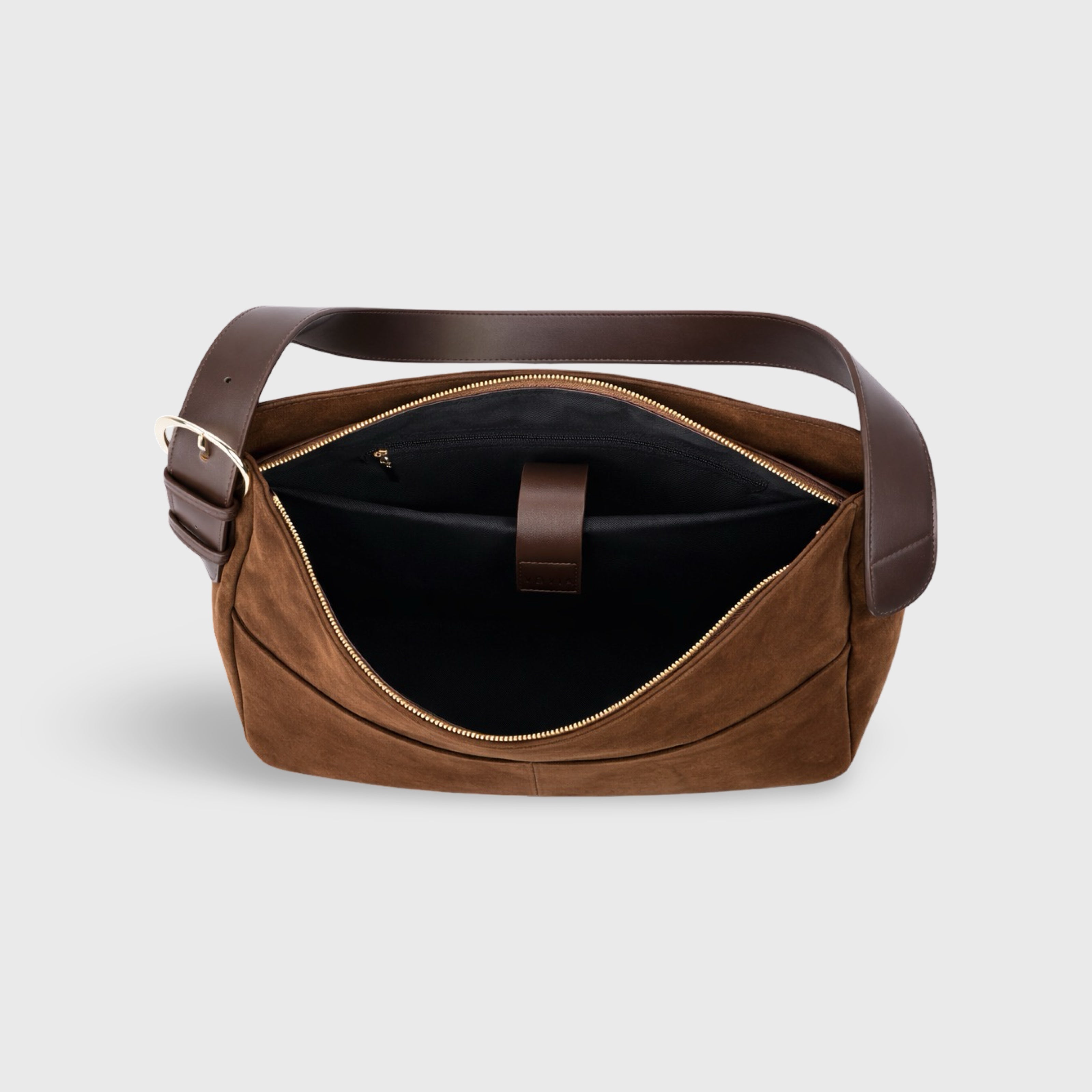 Selvora Borsa Oversize - Marrone Scamosciato