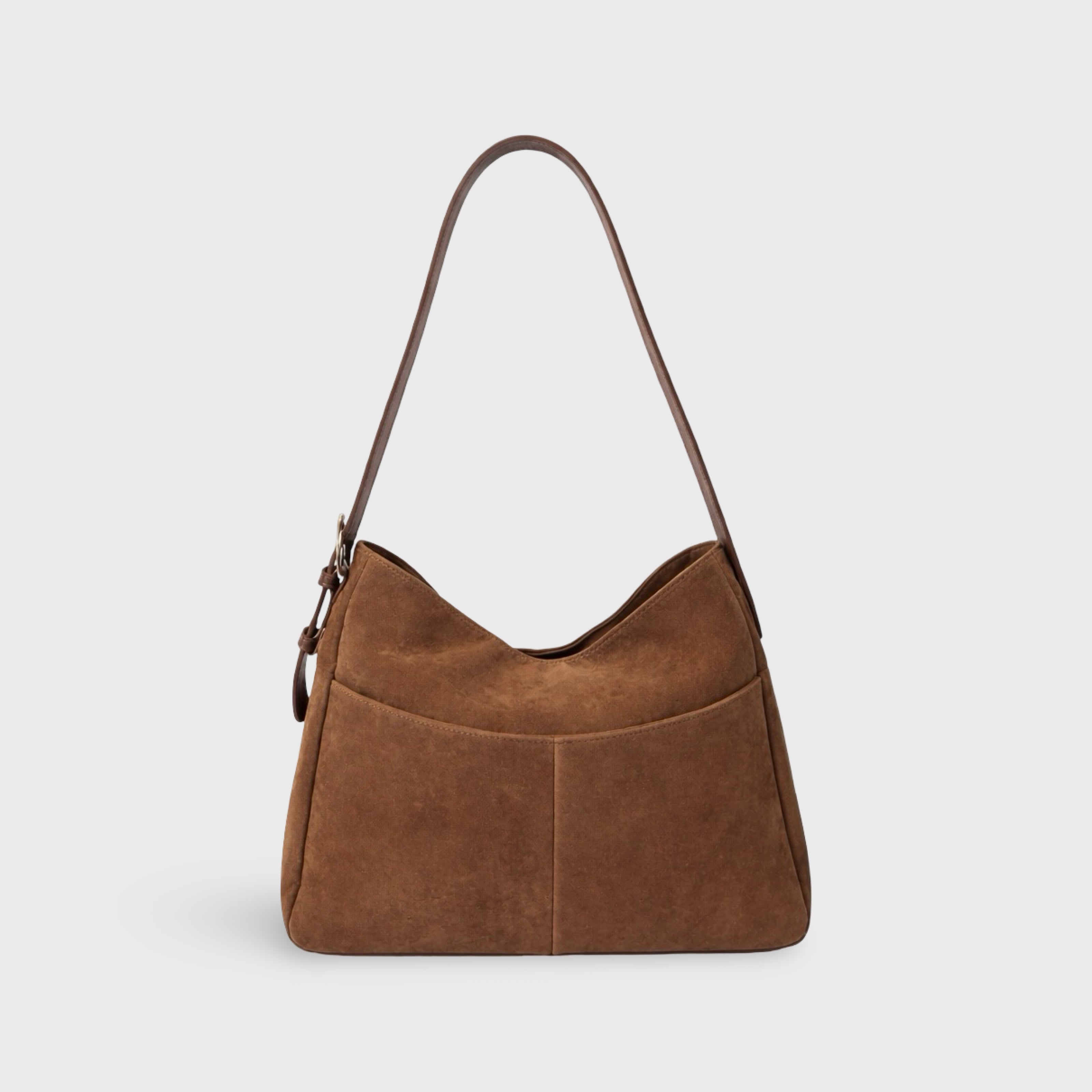 Selvora Borsa Oversize - Marrone Scamosciato