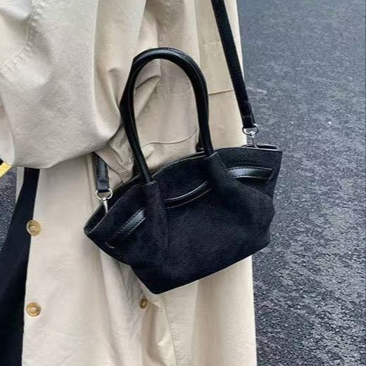 Selvira Mini Borsa Scamosciata - Nero