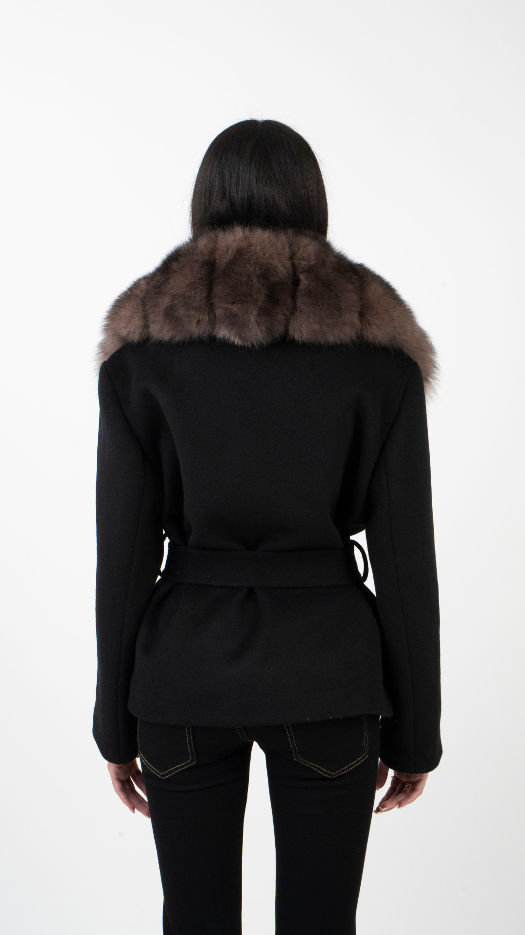 Bria Fur Coat - Nero