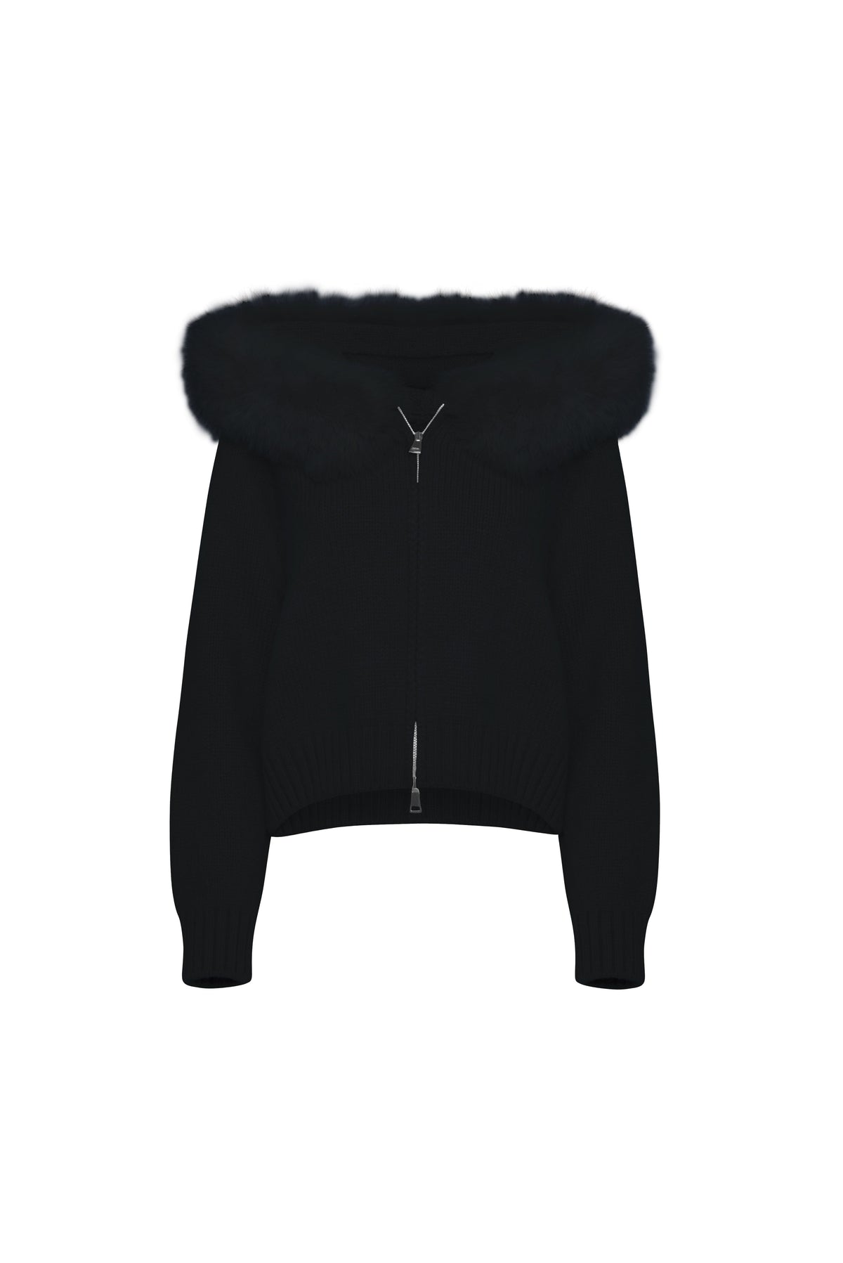 Cannes Zip Cardigan - Nero