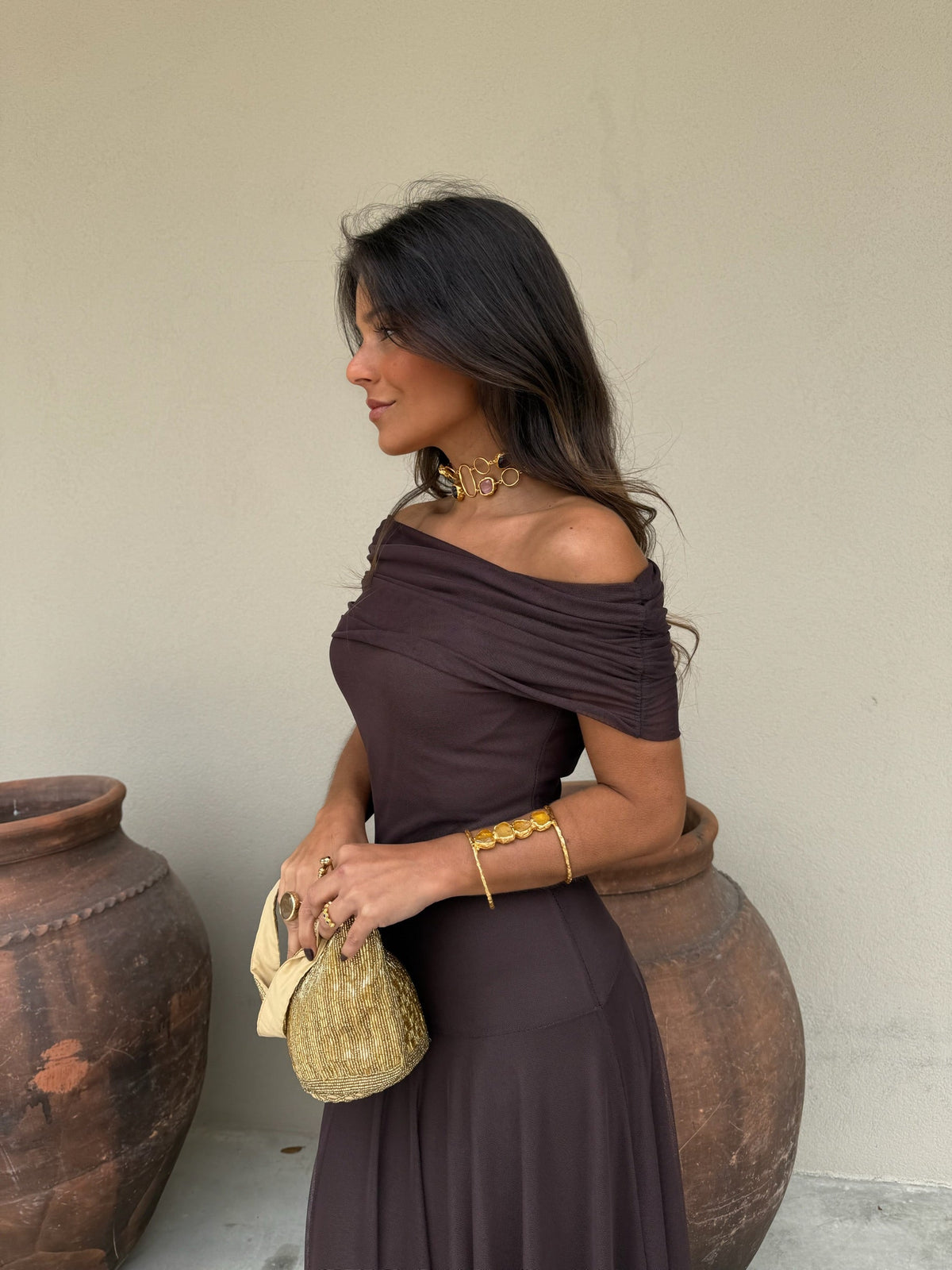 Toledo Dress - Marrone